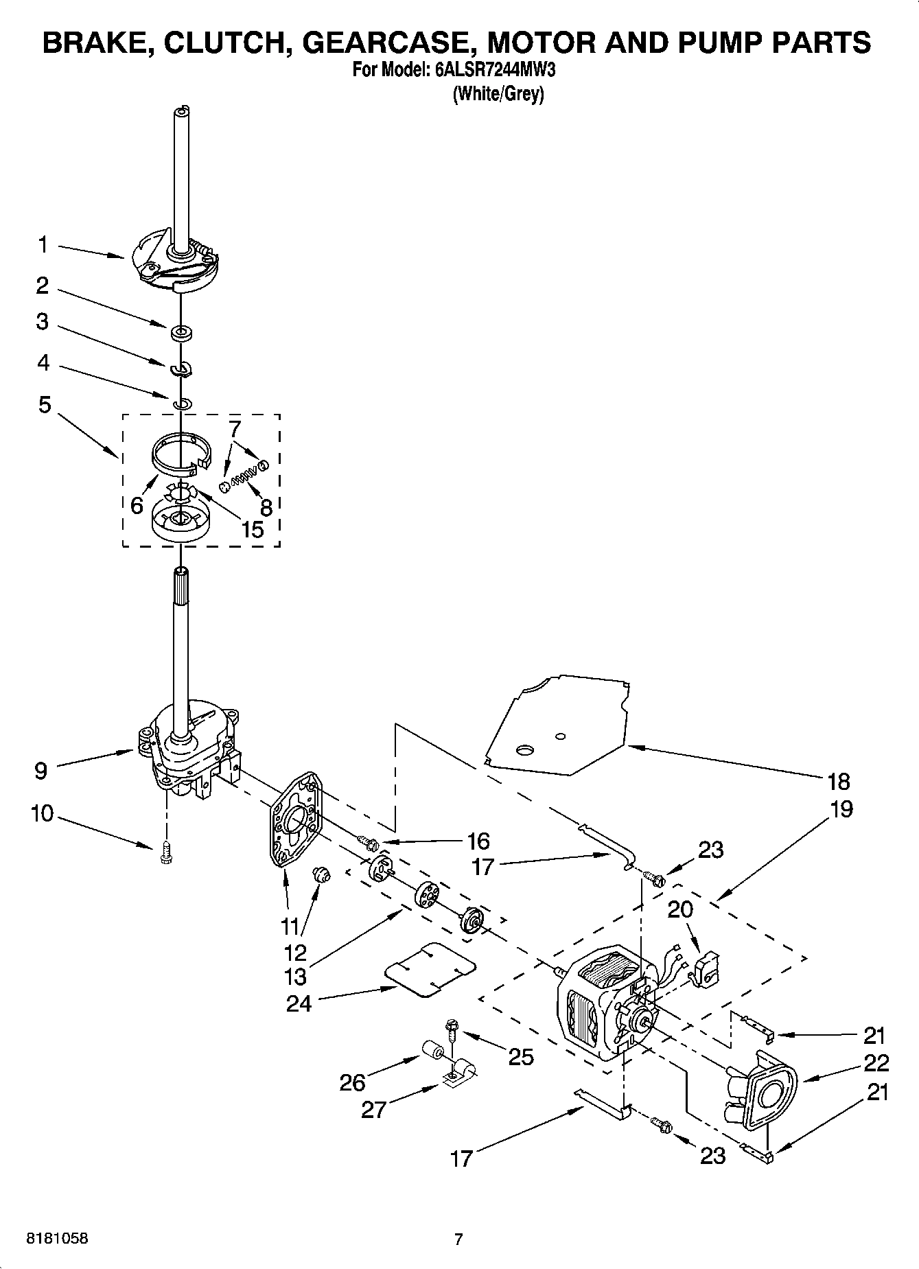 04 - BRAKE, CLUTCH, GEARCASE, MOTOR AND PUMP PARTS