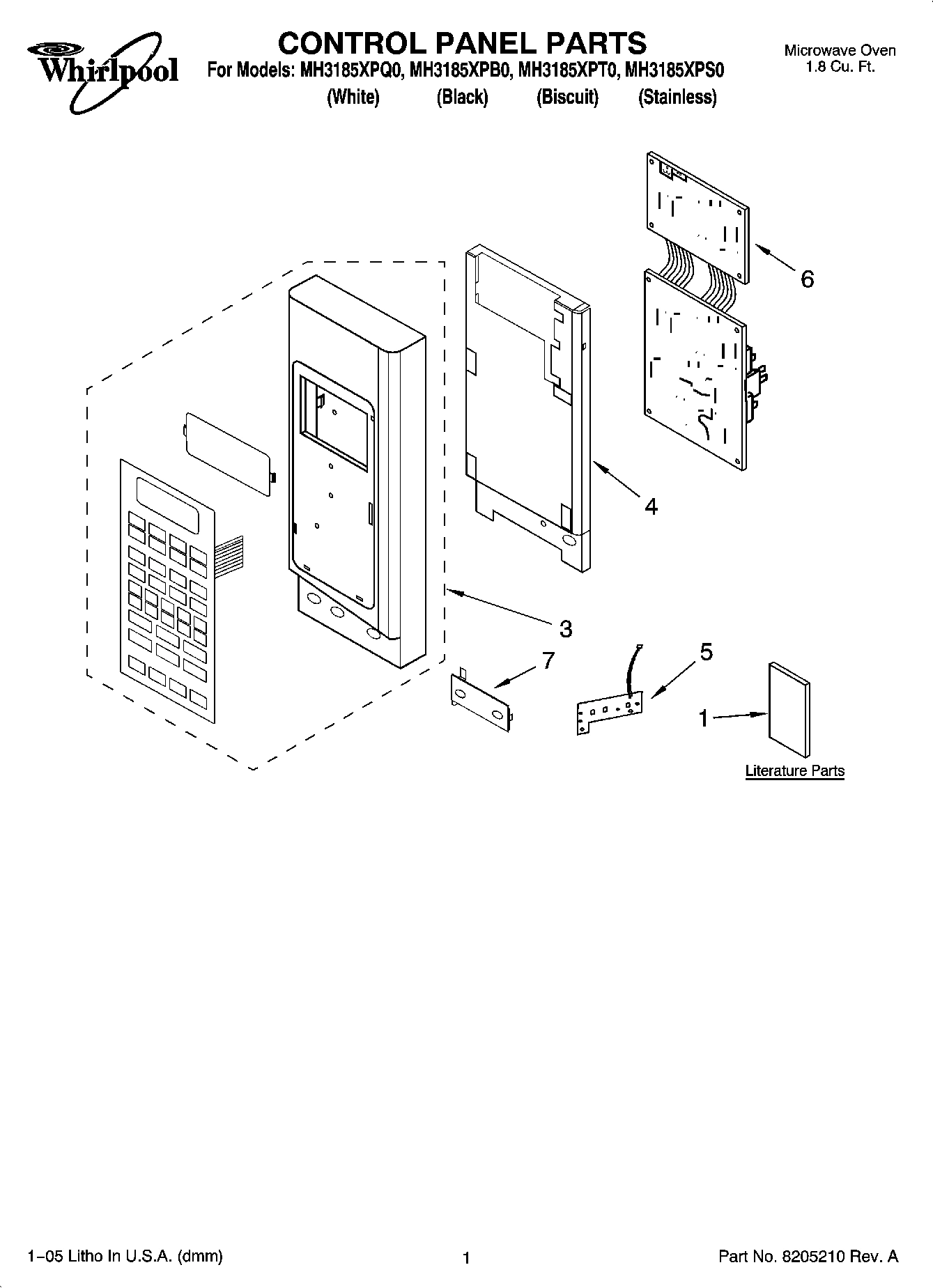 01 - CONTROL PANEL PARTS