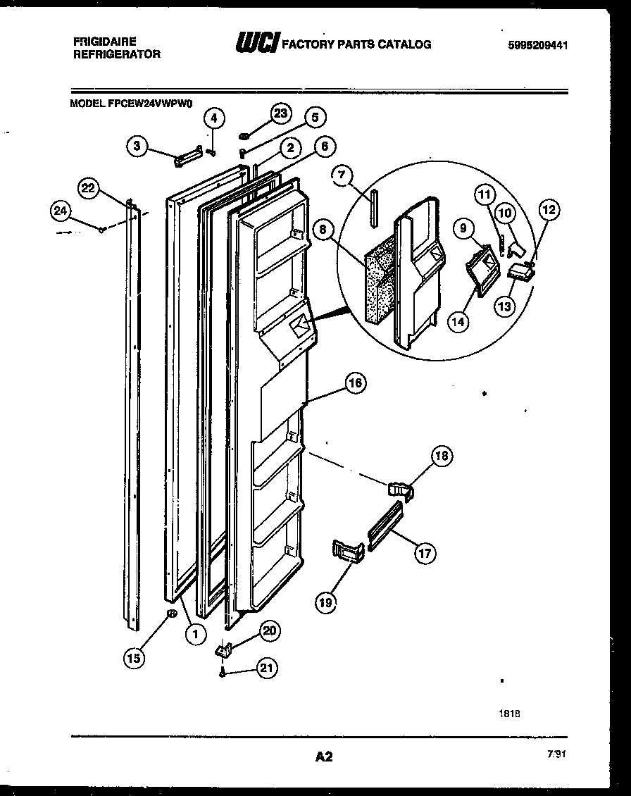 02 - FREEZER DOOR PARTS