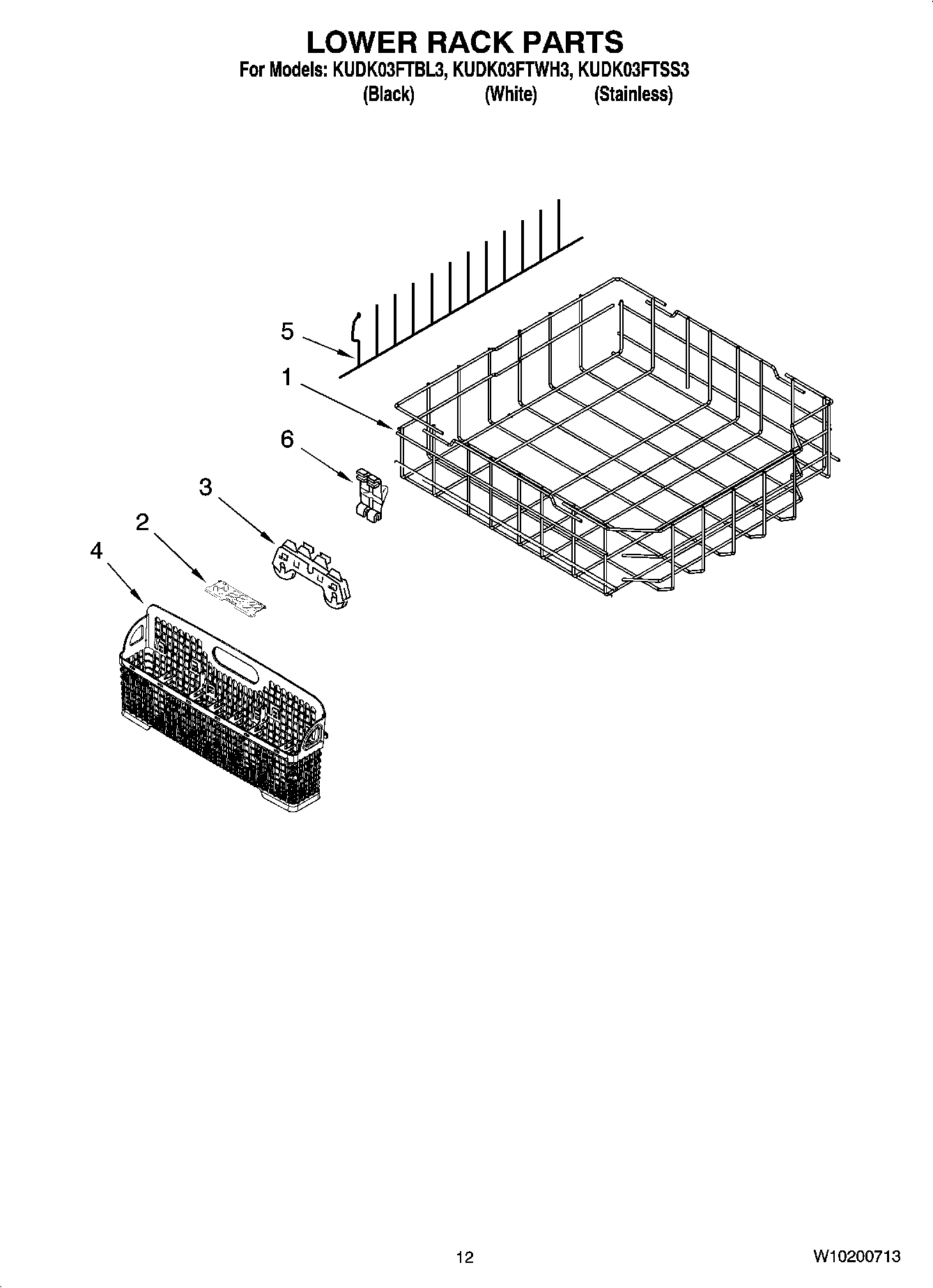 10 - LOWER RACK PARTS