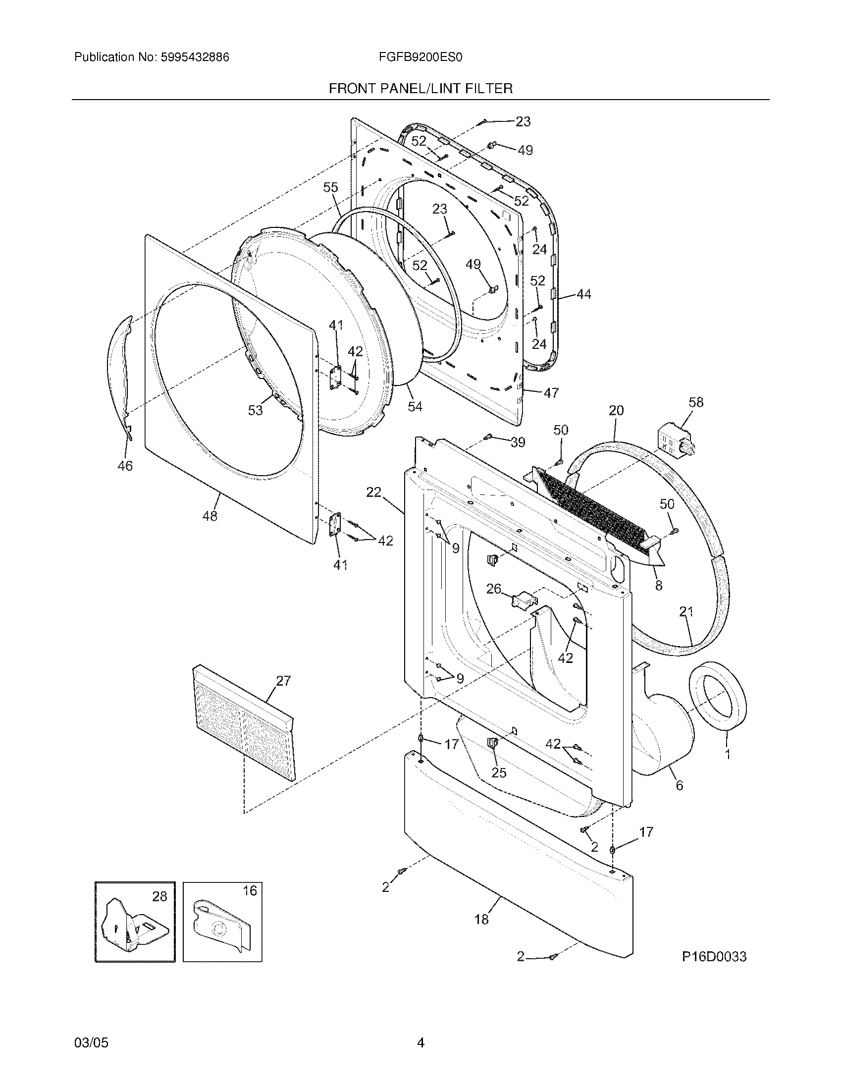 05 - FRONT PANEL/LINT FILTER
