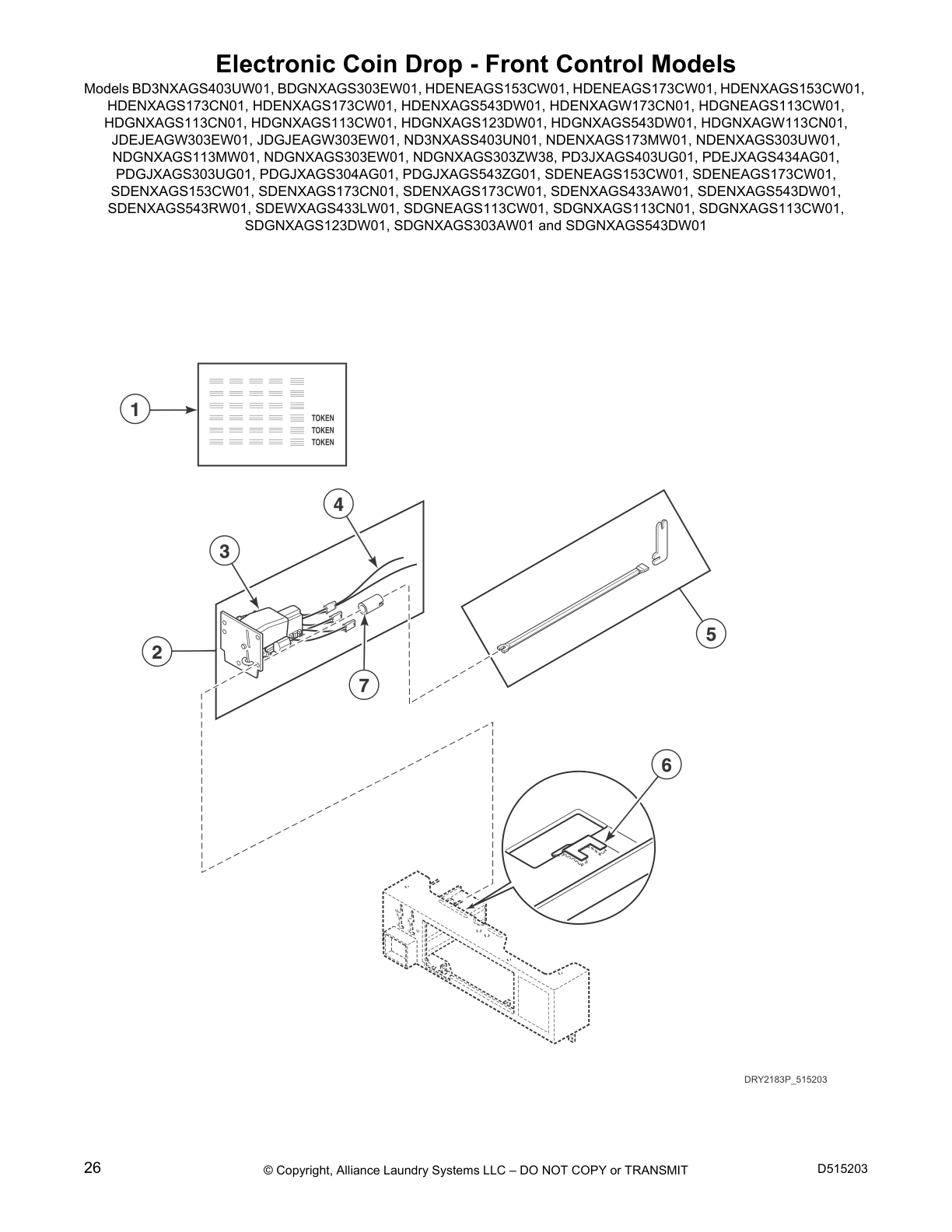 Electronic Coin Drop - Front Control Models
