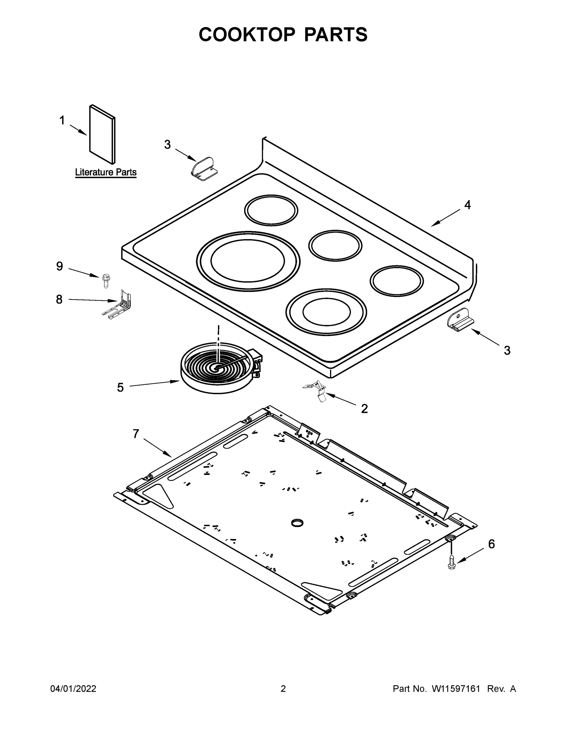 02 - COOKTOP PARTS