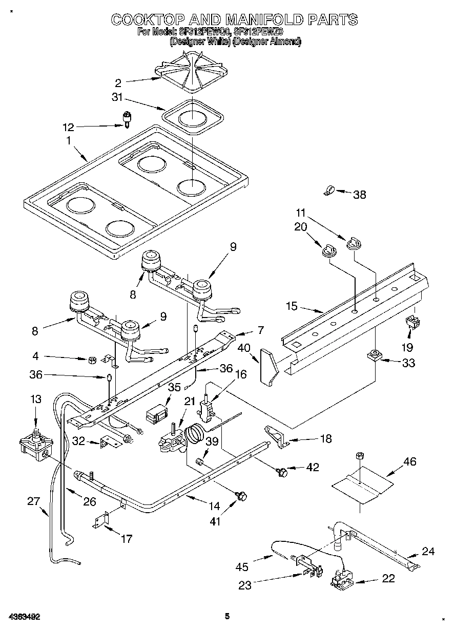 03 - COOKTOP AND MANIFOLD, LITERATURE