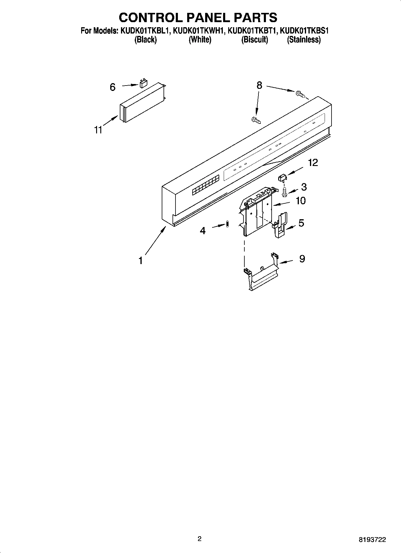 02 - CONTROL PANEL PARTS