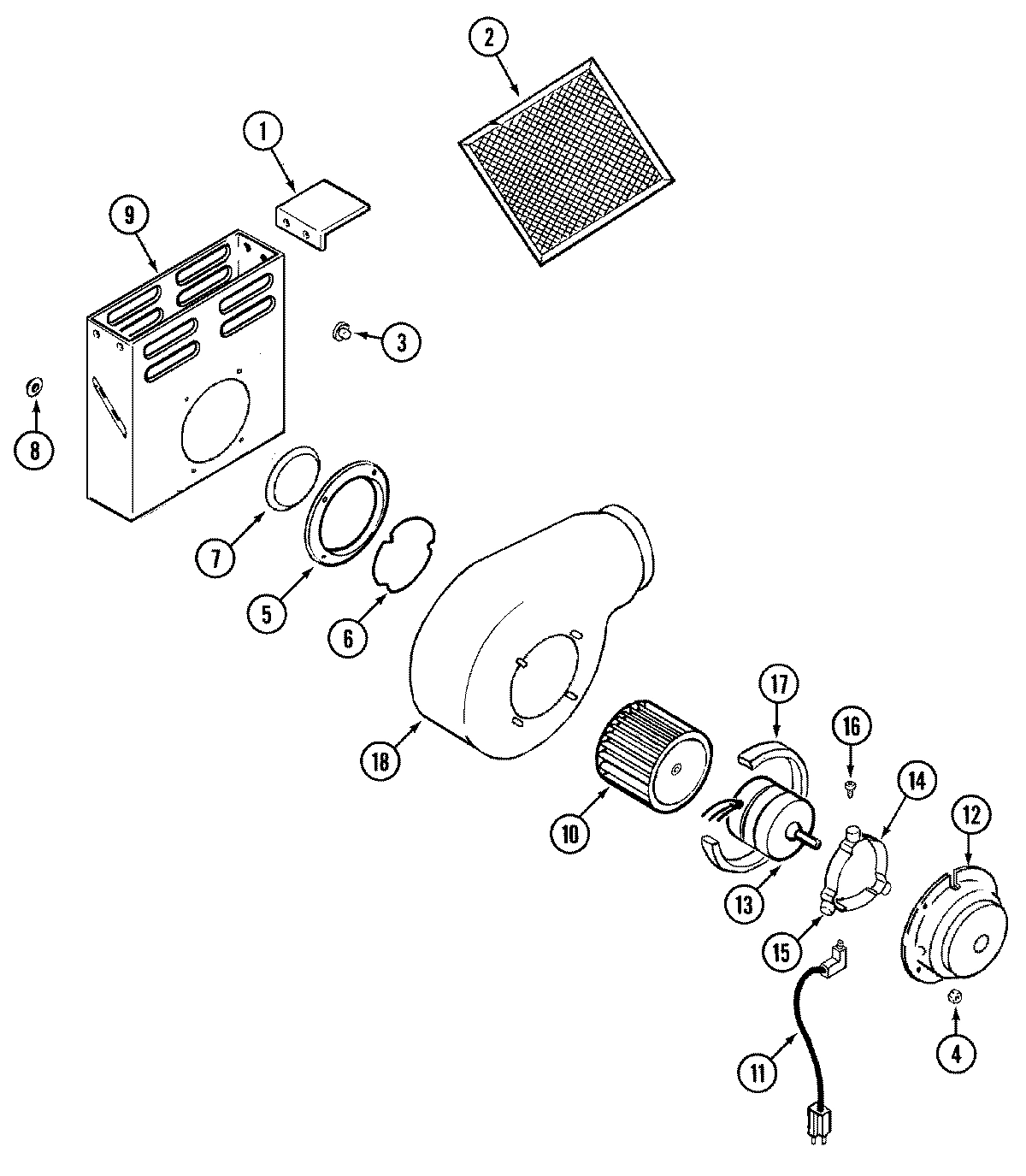 01 - BLOWER ASSEMBLY (PLENUM)