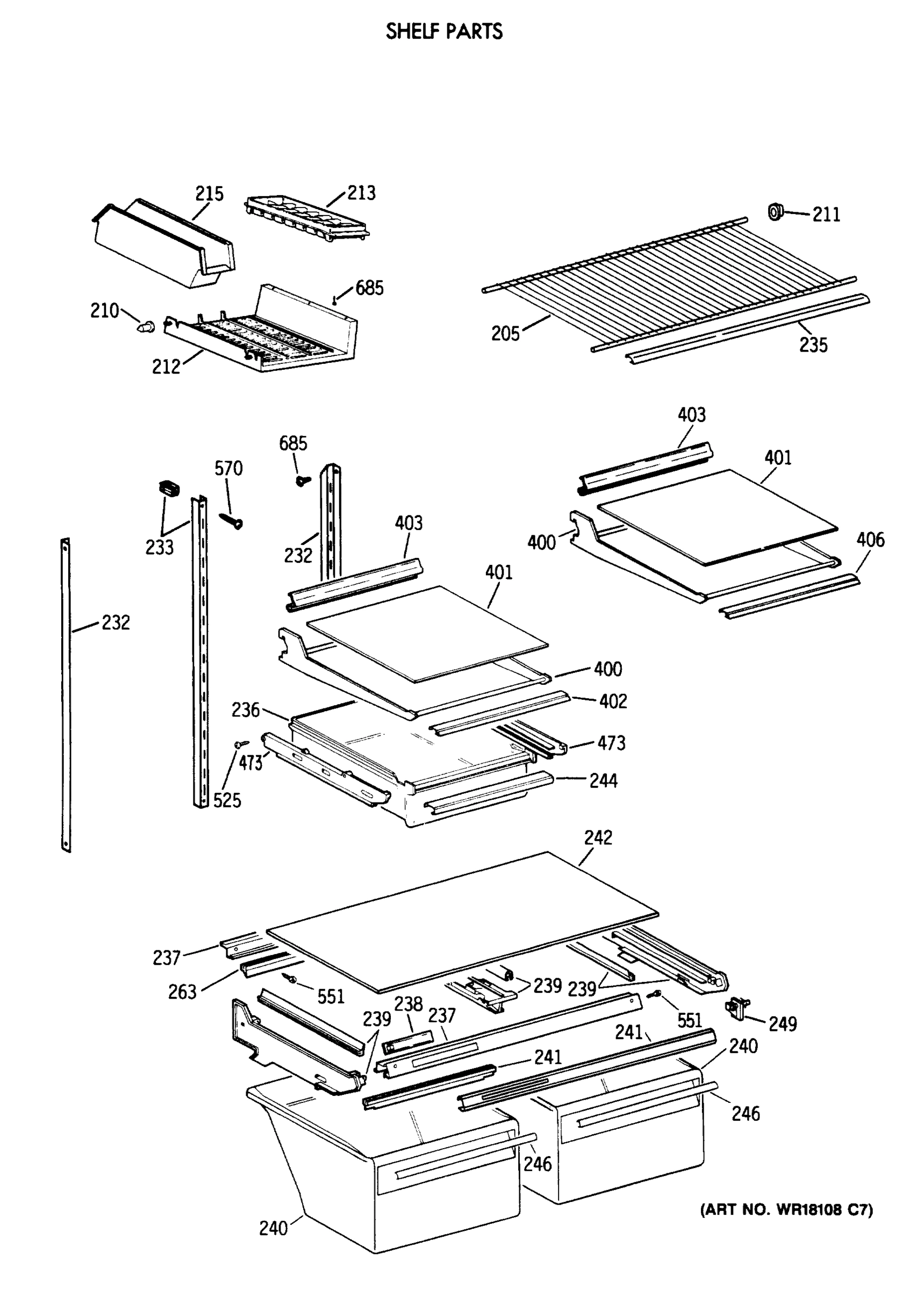 SHELF PARTS