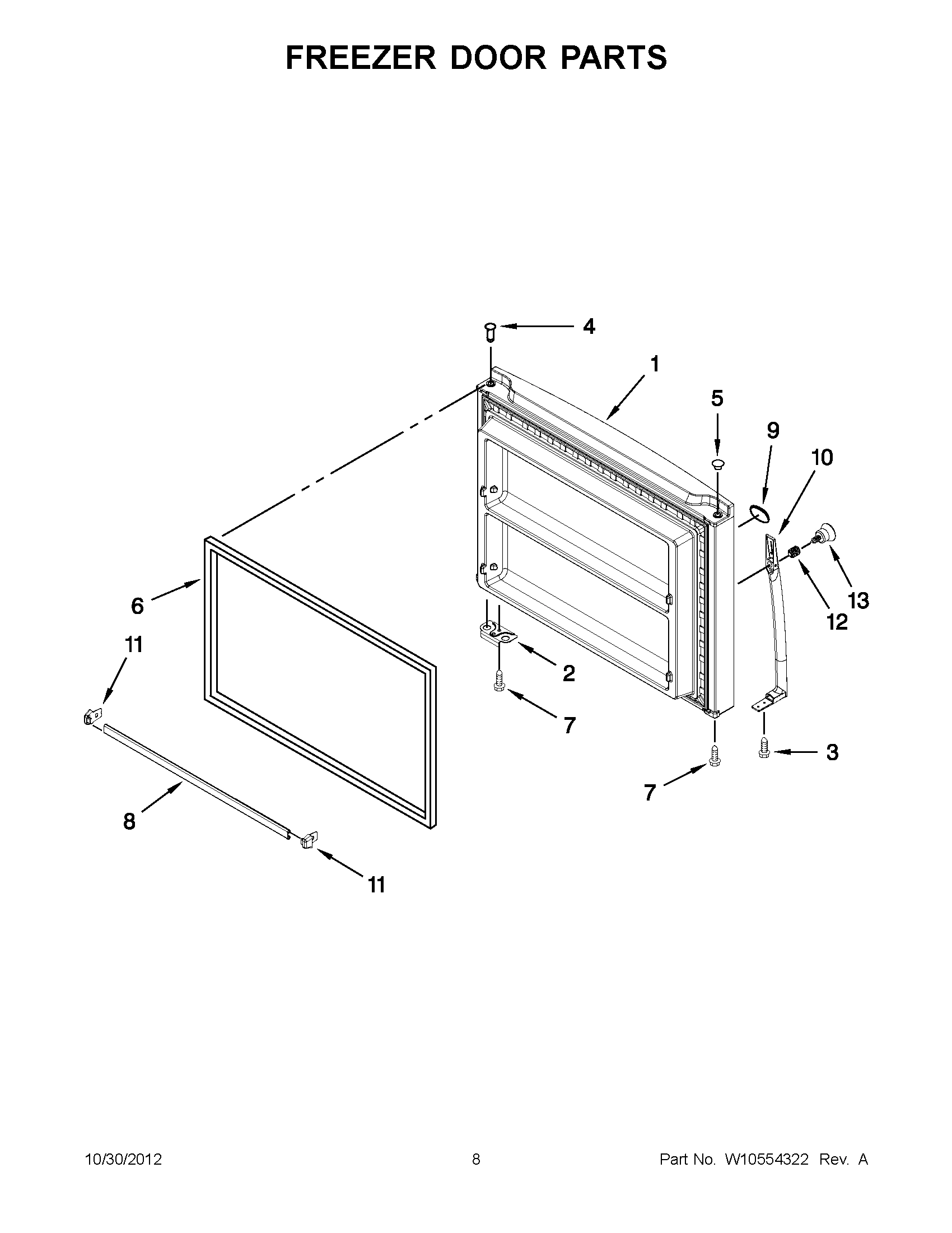 04 - FREEZER DOOR PARTS