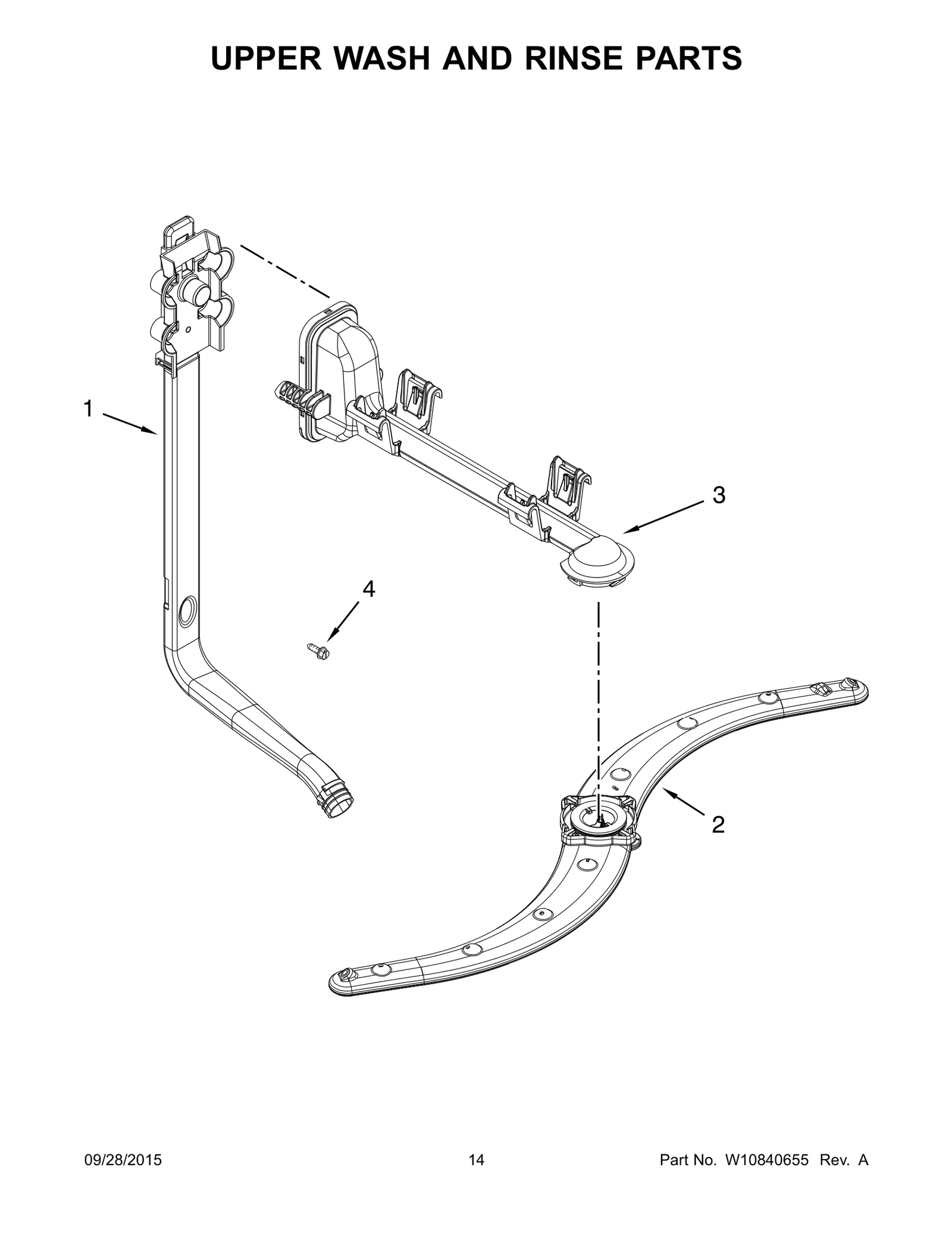 UPPER WASH AND RINSE PARTS