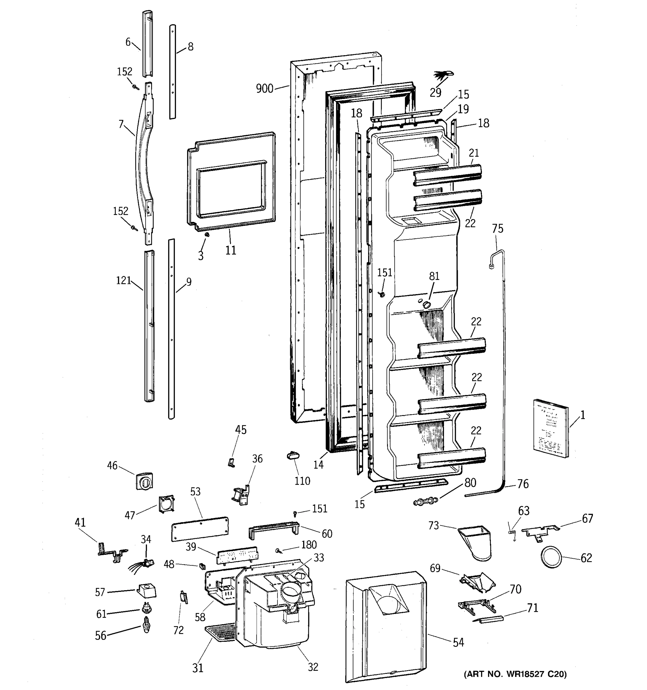 FREEZER DOOR