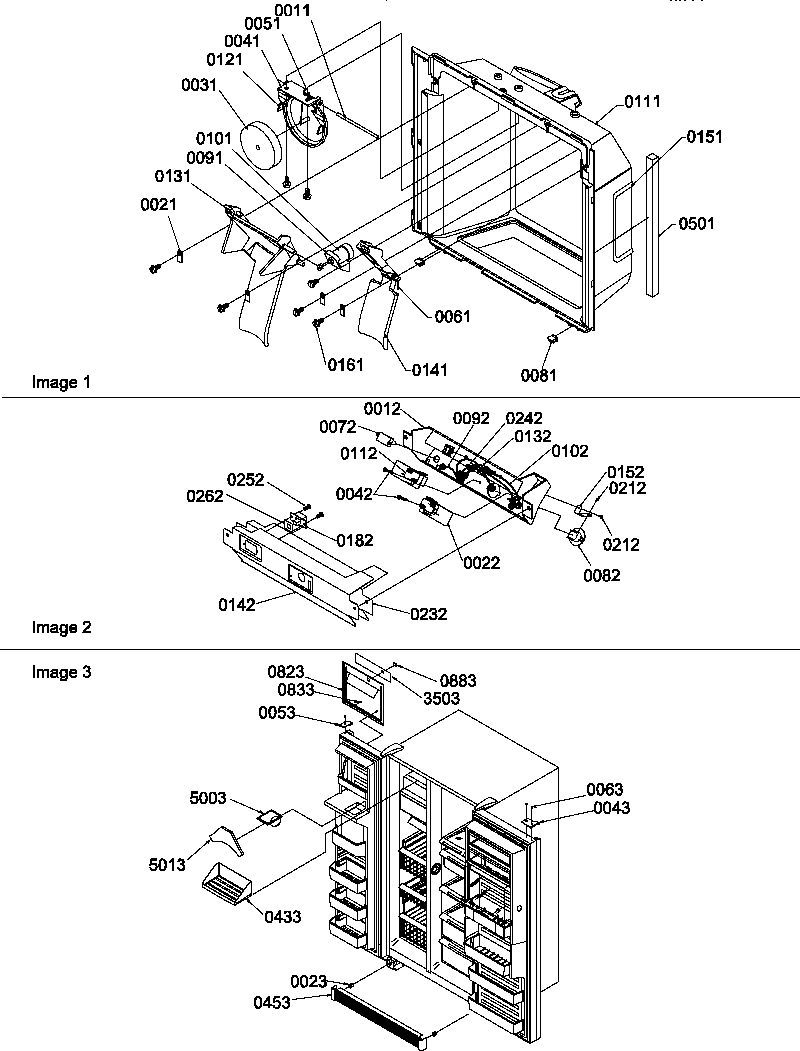 09 - ICE-WATER CAV/ELEC BRKT ASSY/TOE GRILLE