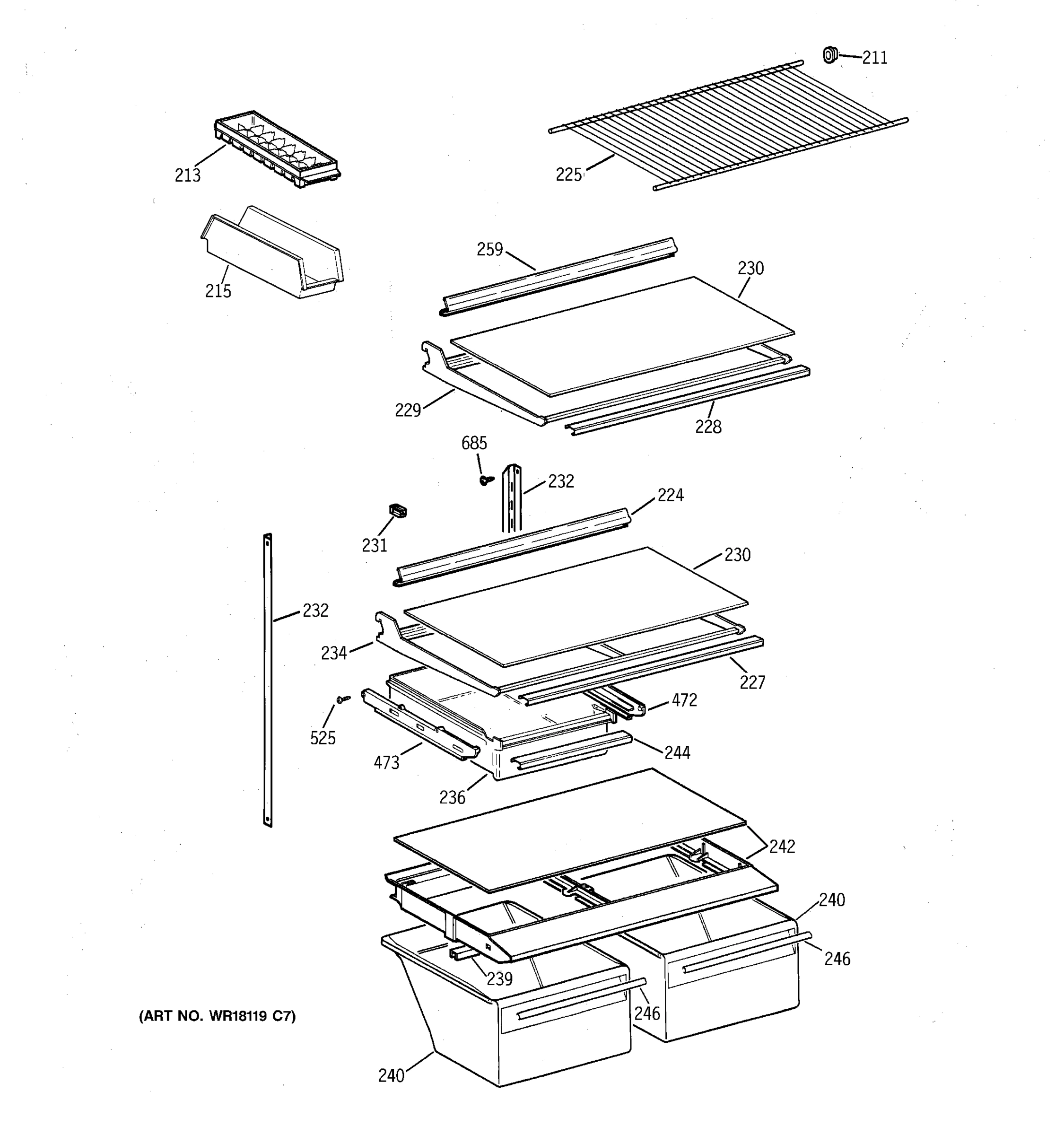 SHELF PARTS