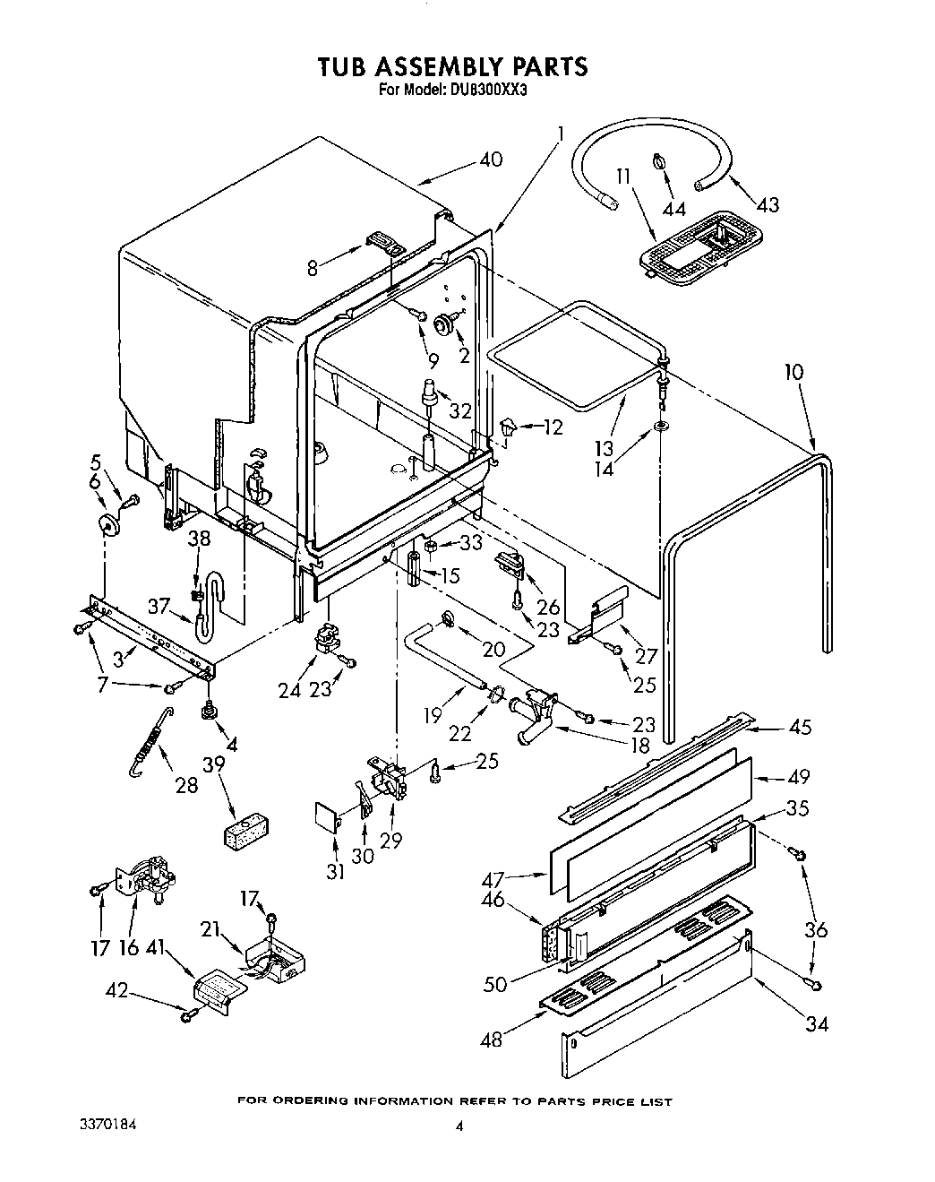 04 - TUB ASSEMBLY, LIT/OPTIONAL