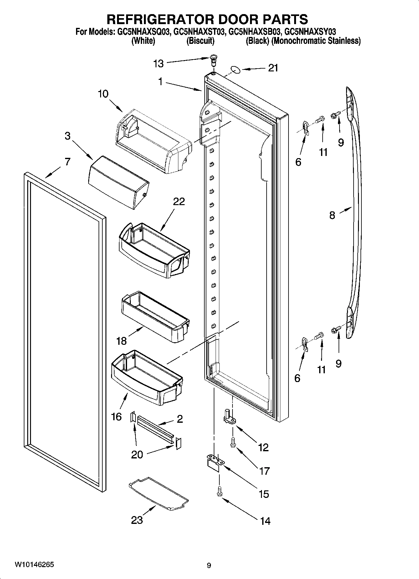 06 - REFRIGERATOR DOOR PARTS