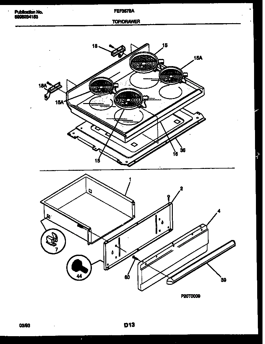 05 - COOKTOP AND BROILER DRAWER PARTS