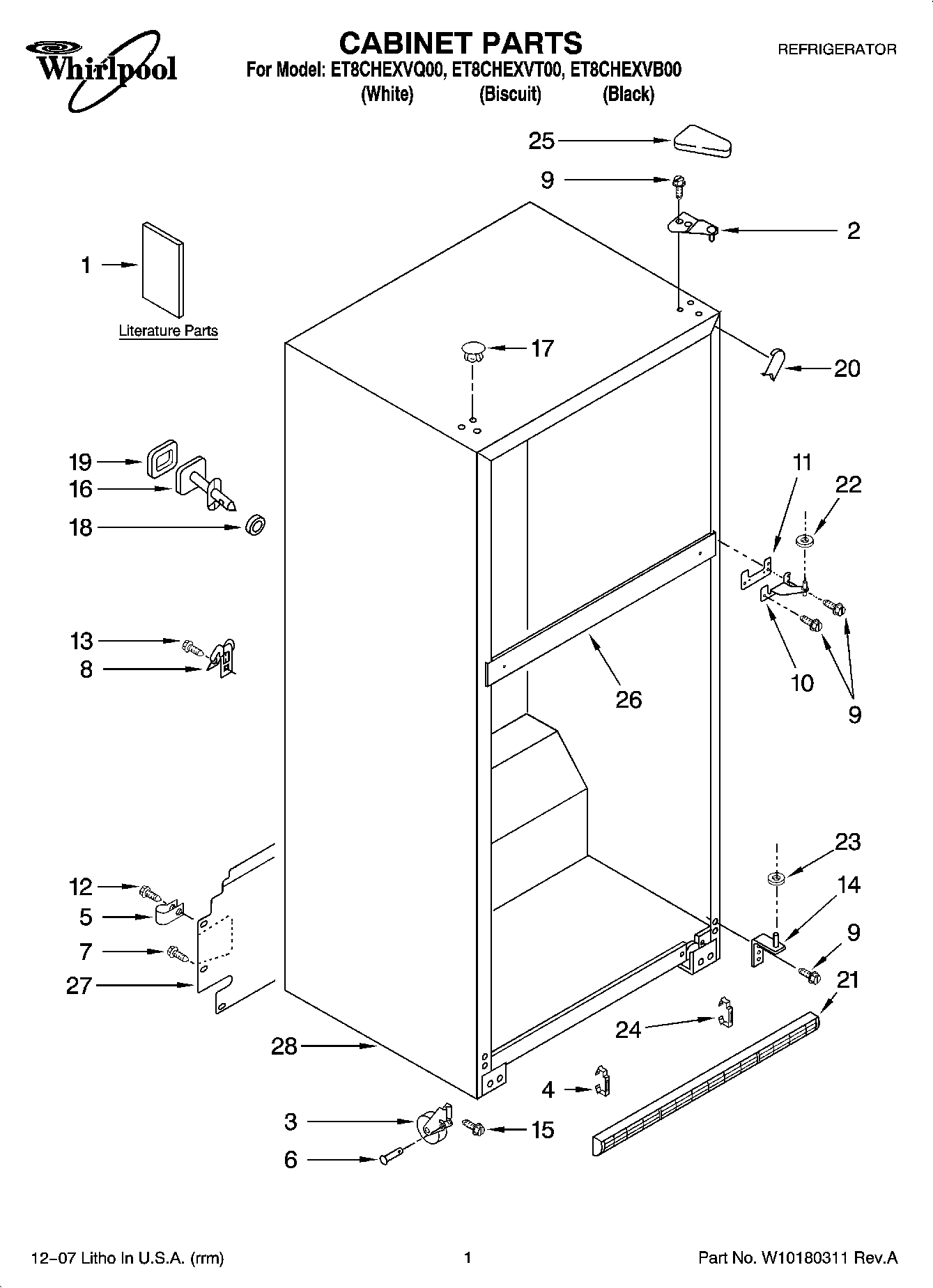 01 - CABINET PARTS