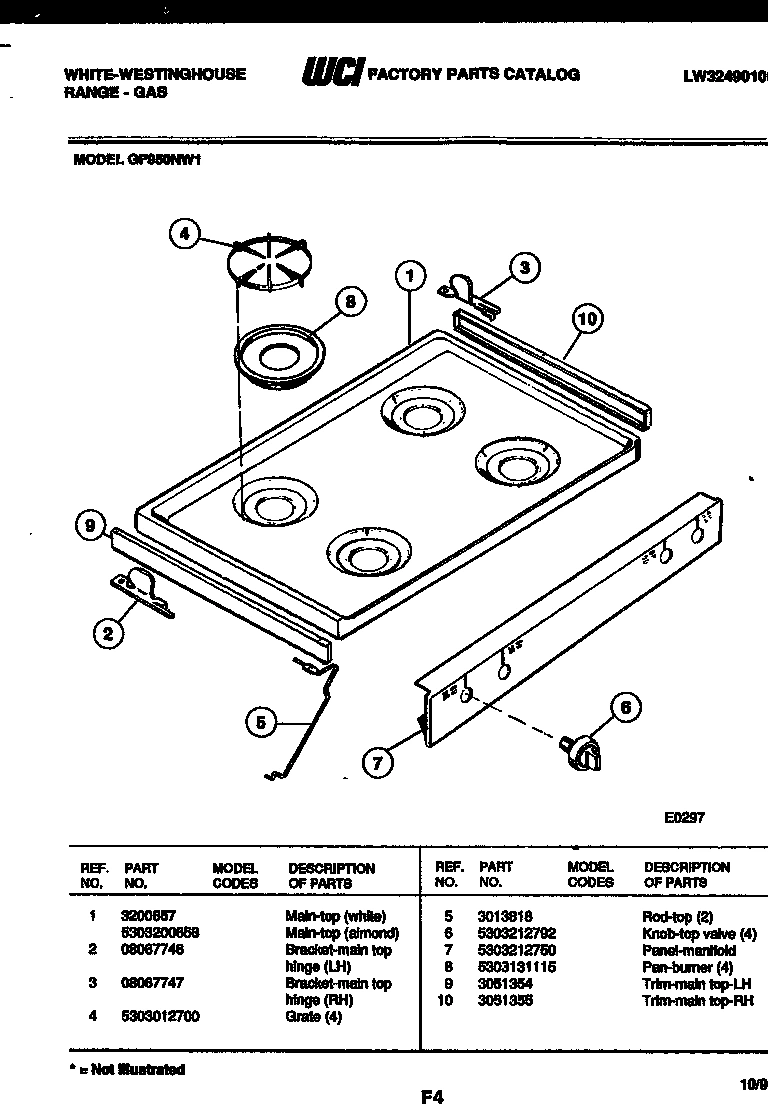 03 - COOKTOP PARTS
