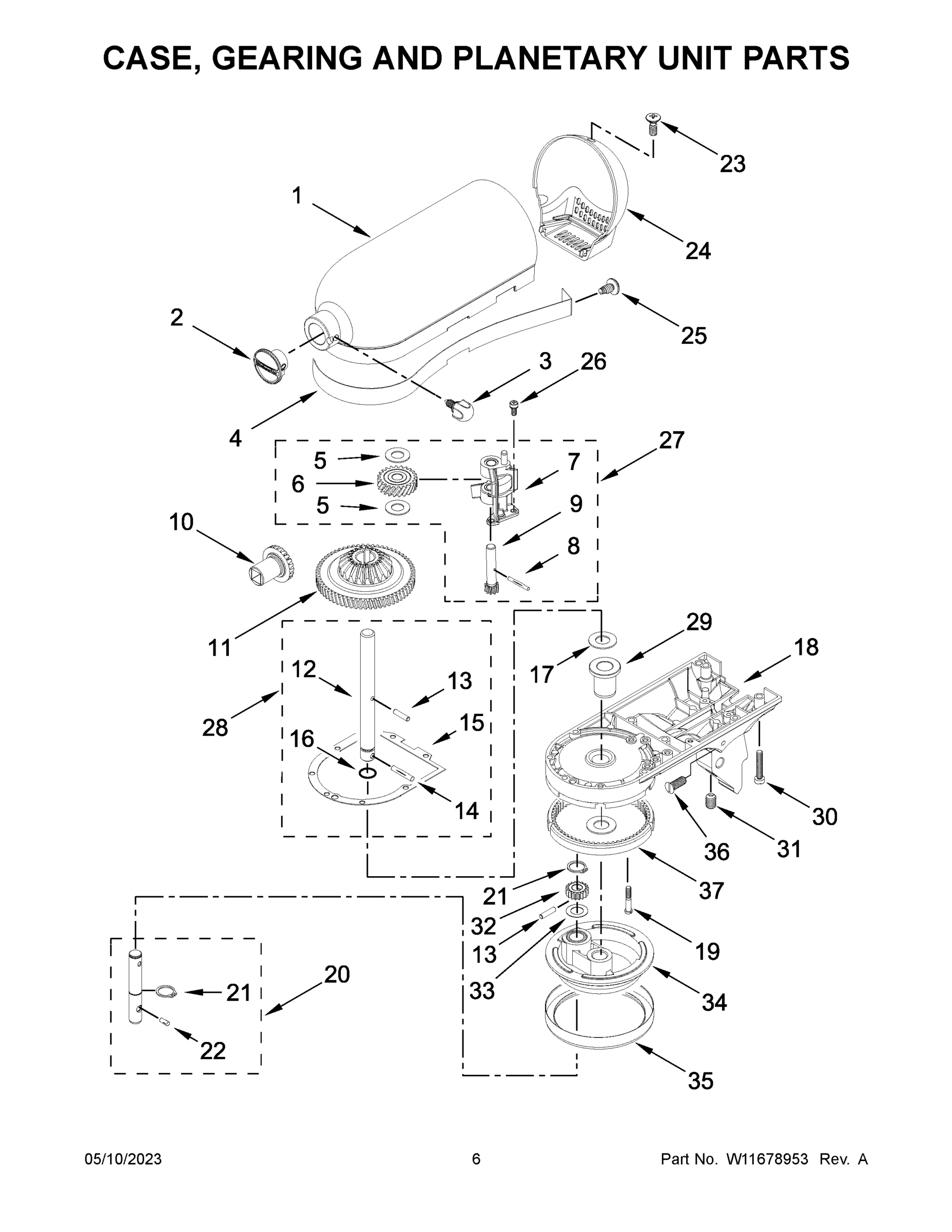 04 - CASE, GEARING AND PLANETARY UNIT PARTS