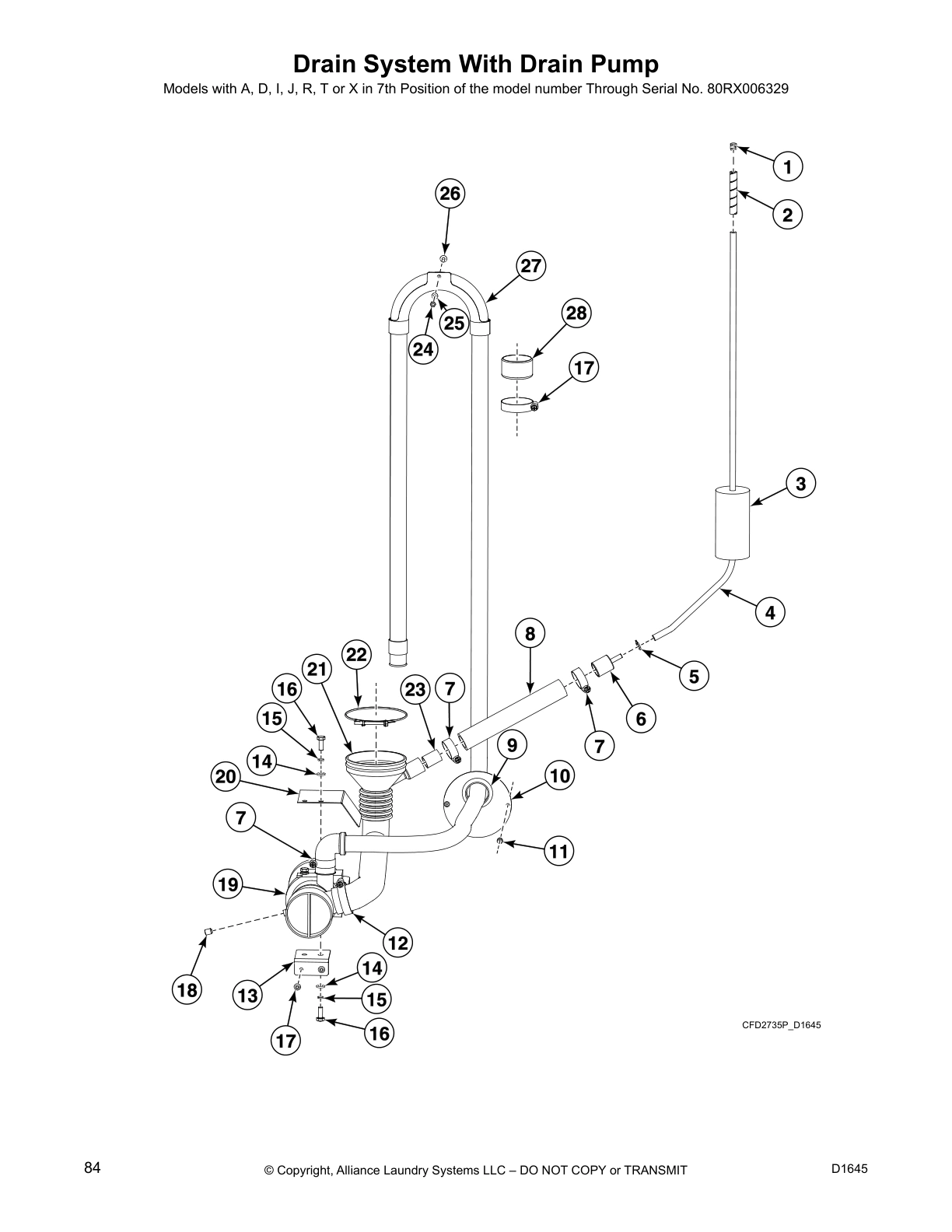 Drain System With Drain Pump