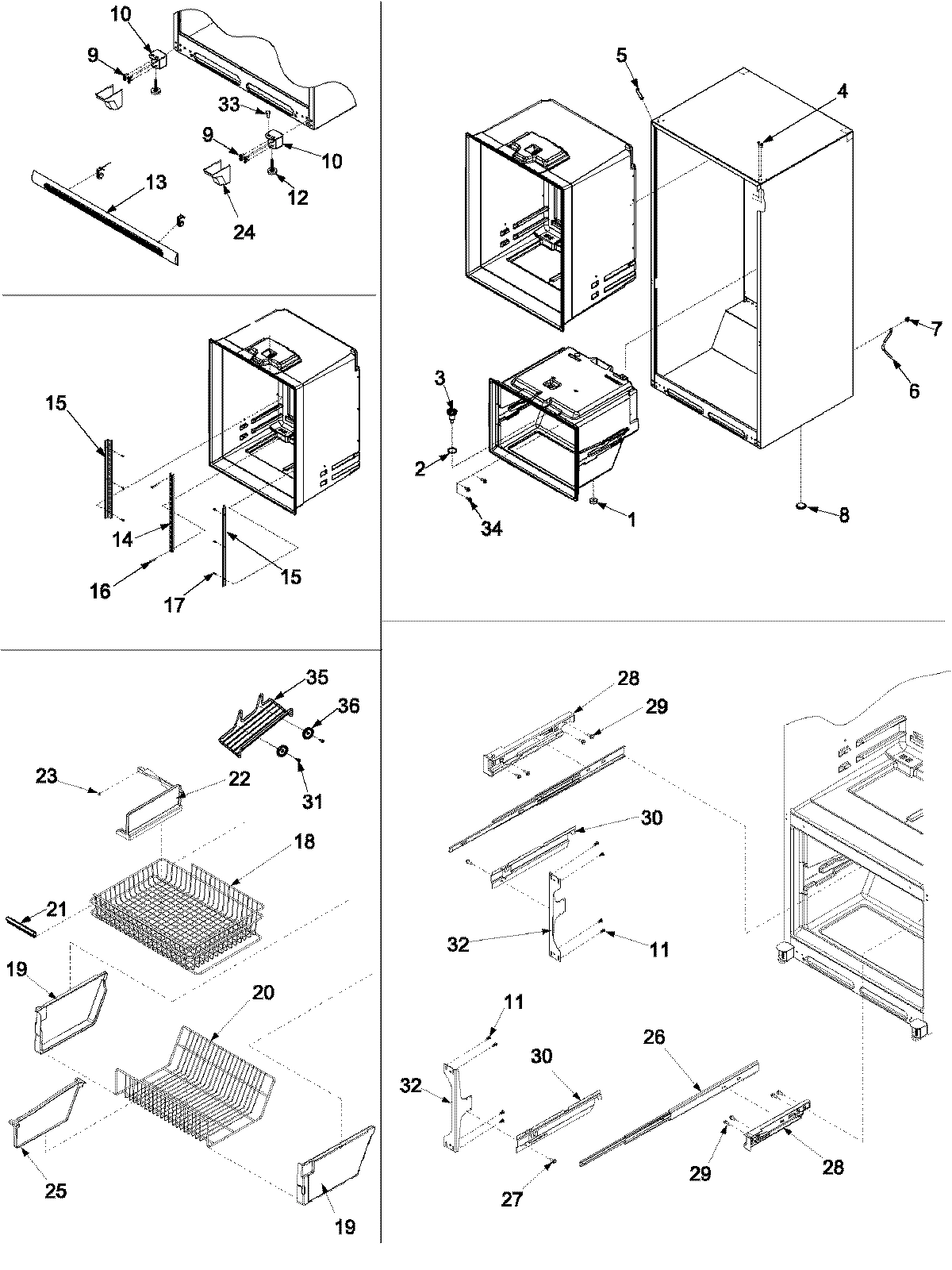 06 - INTERIOR CABINET & FREEZER SHELVING