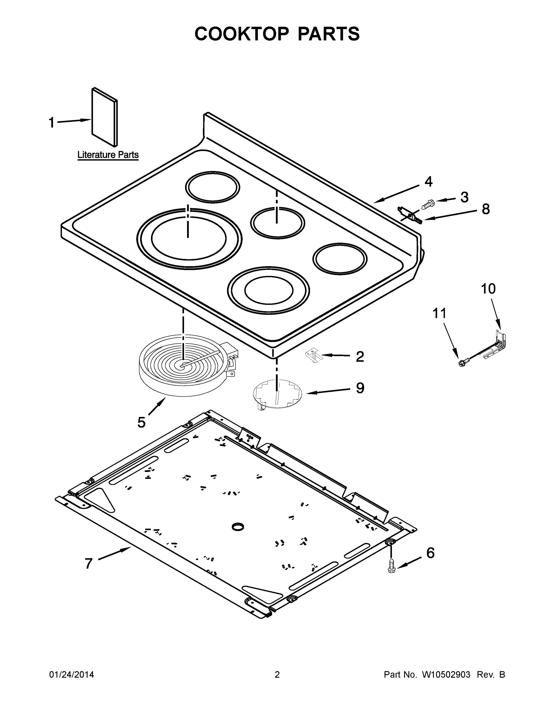 02 - COOKTOP PARTS