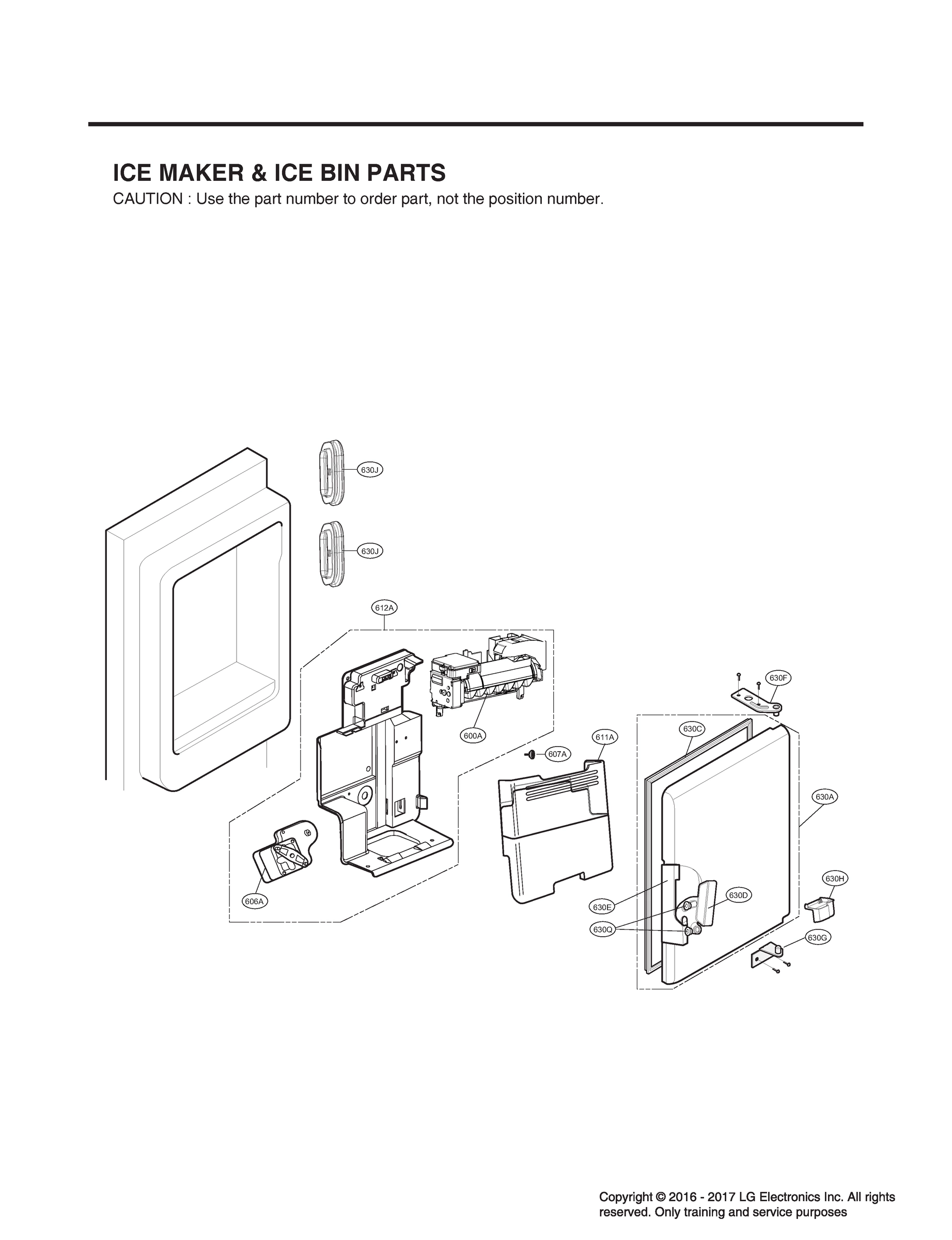 ICE MAKER & ICE BIN PARTS
