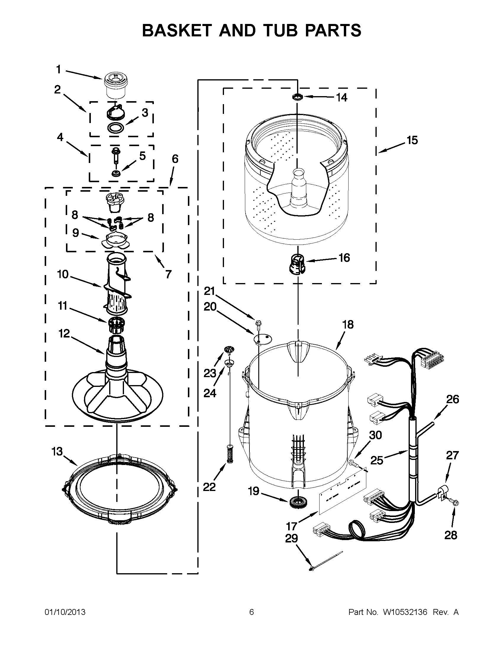 03 - BASKET AND TUB PARTS