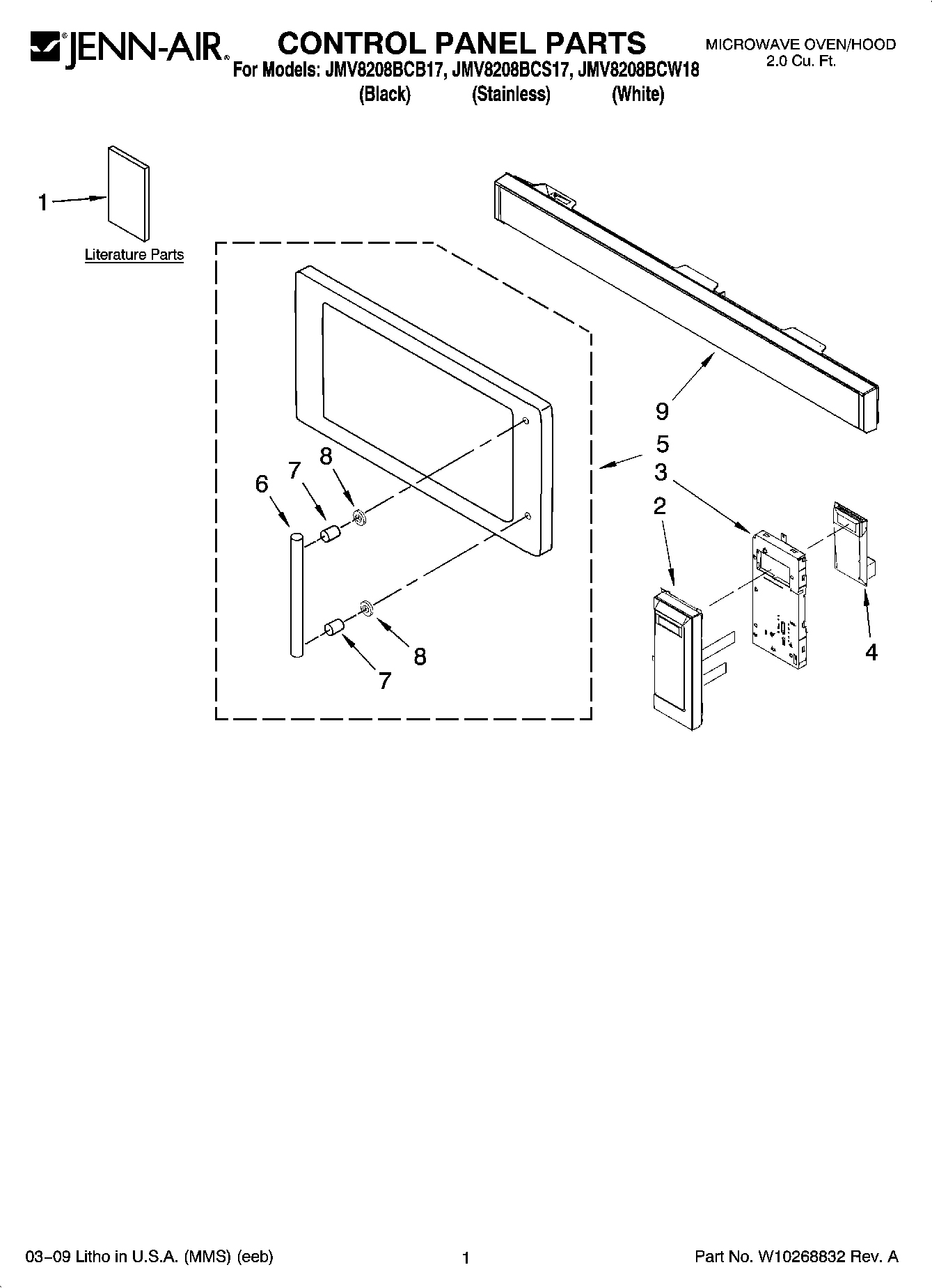 01 - CONTROL PANEL PARTS