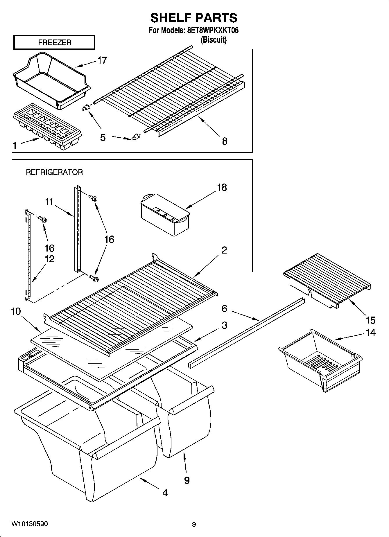05 - SHELF PARTS, OPTIONAL PARTS