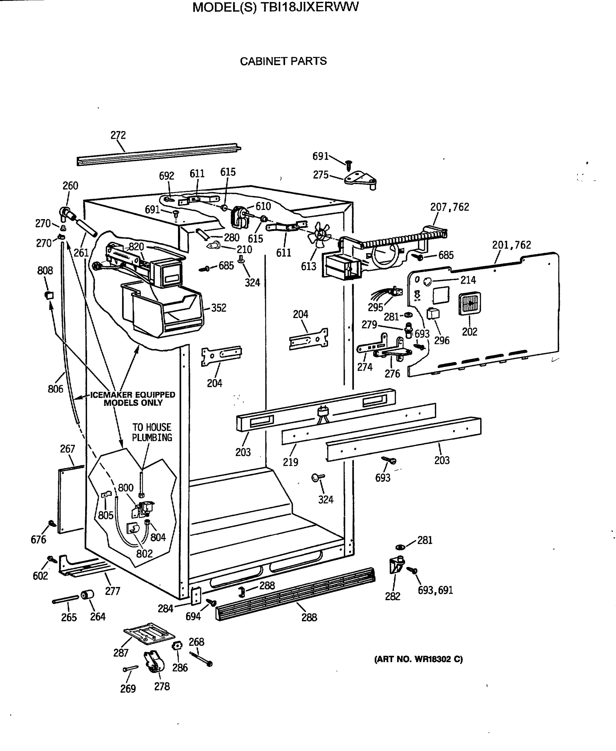 CABINET PARTS