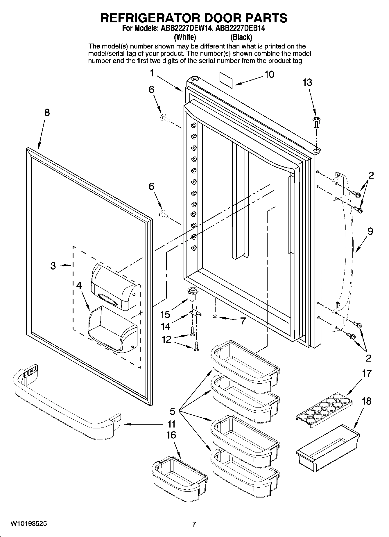 05 - REFRIGERATOR DOOR PARTS