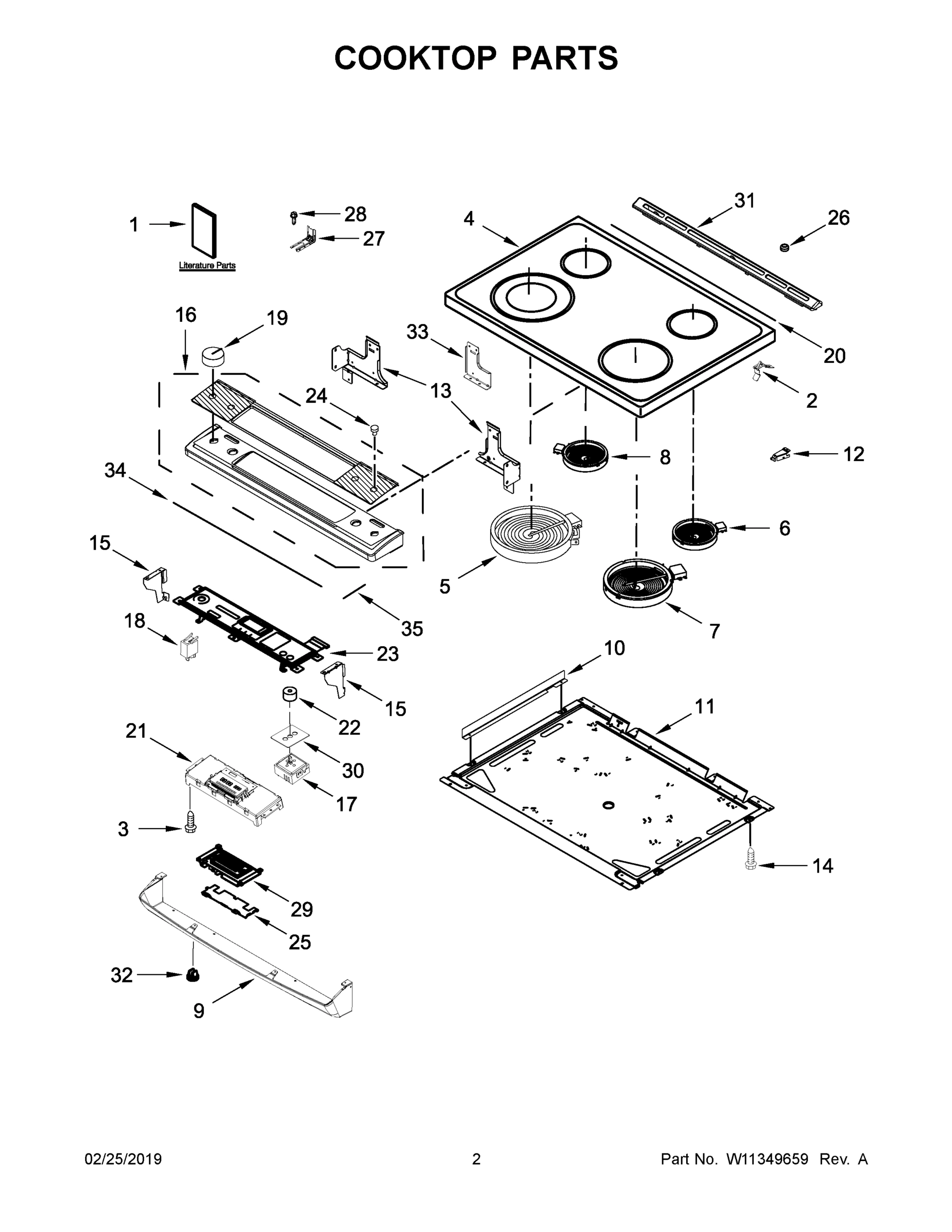 02 - COOKTOP PARTS