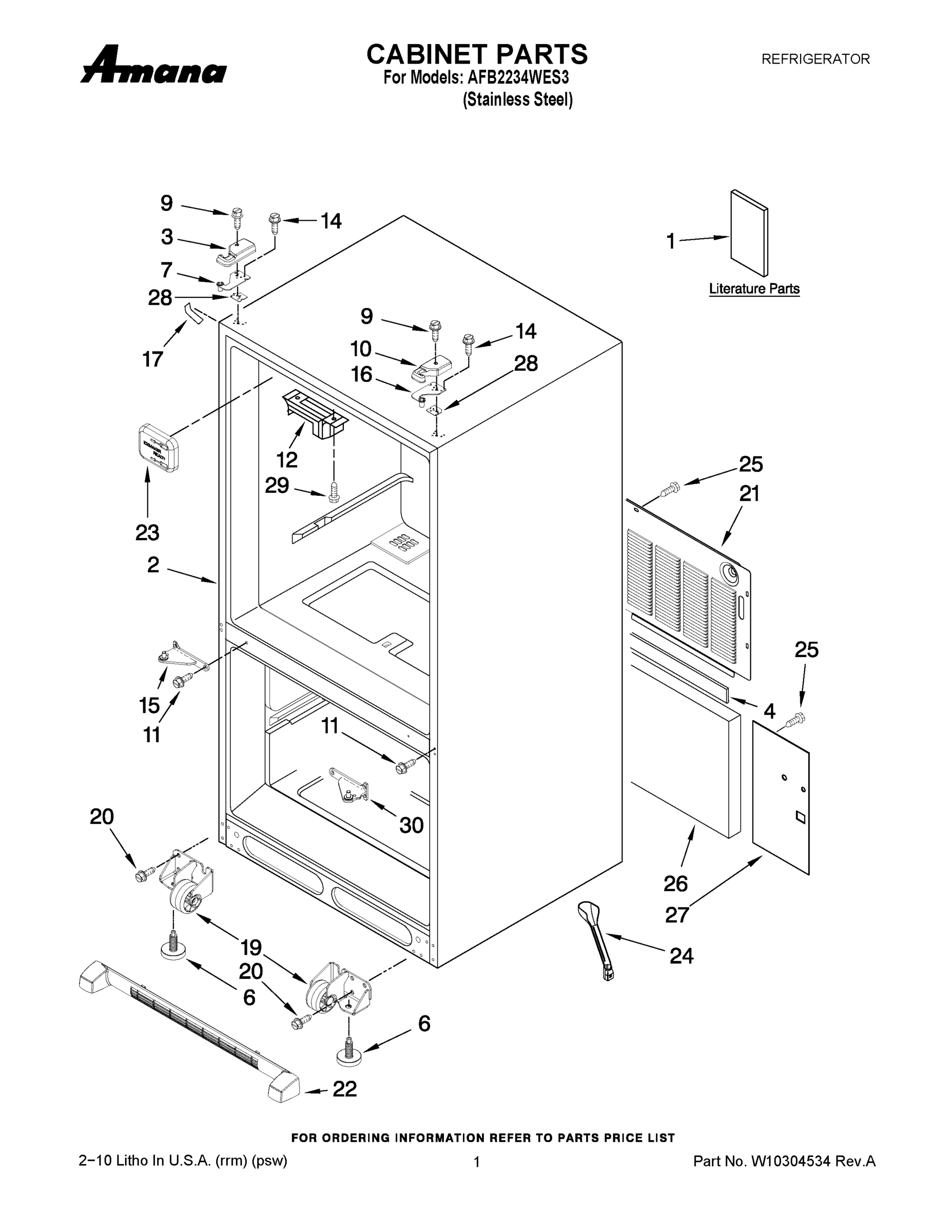 01 - CABINET PARTS