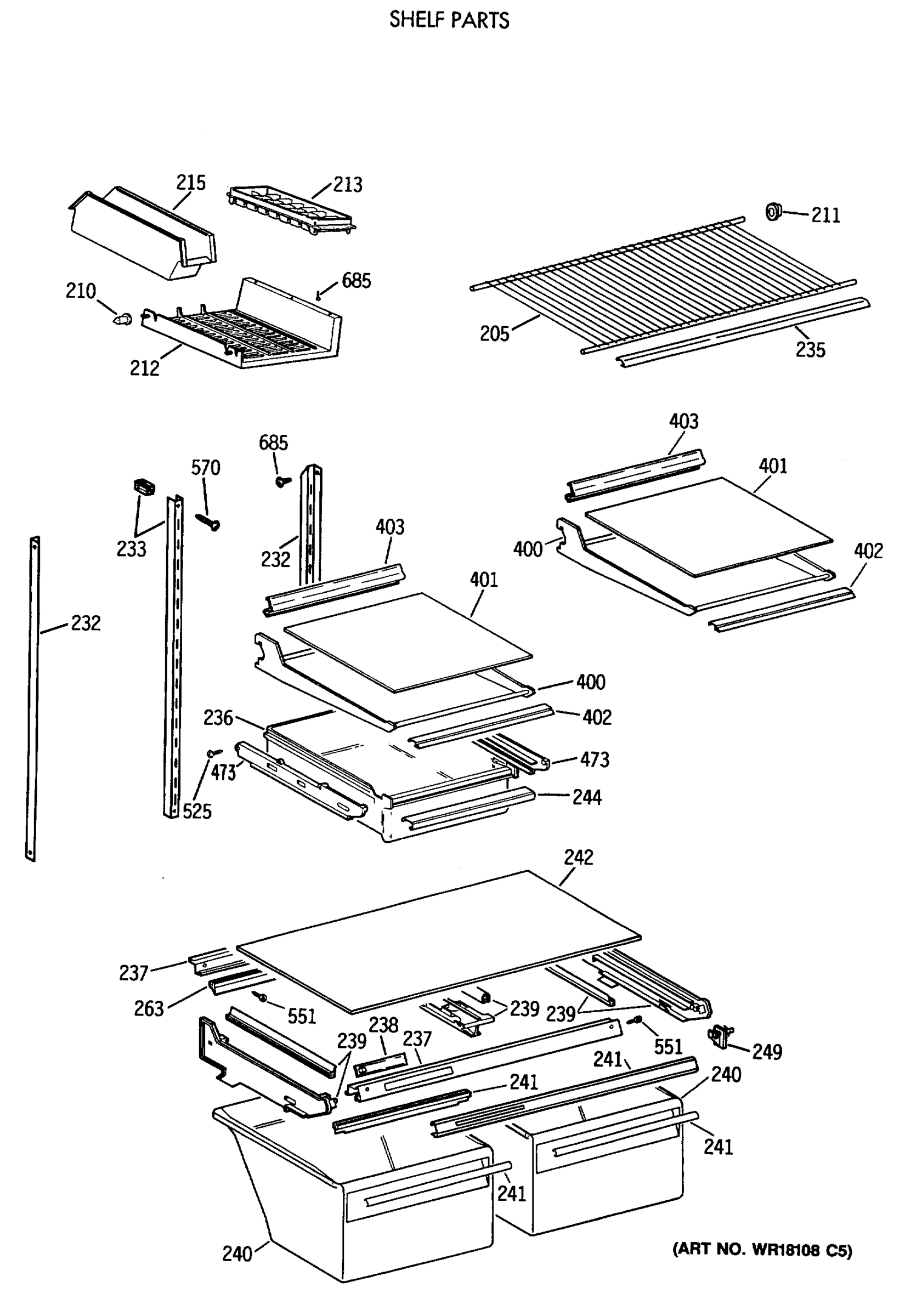 SHELF PARTS
