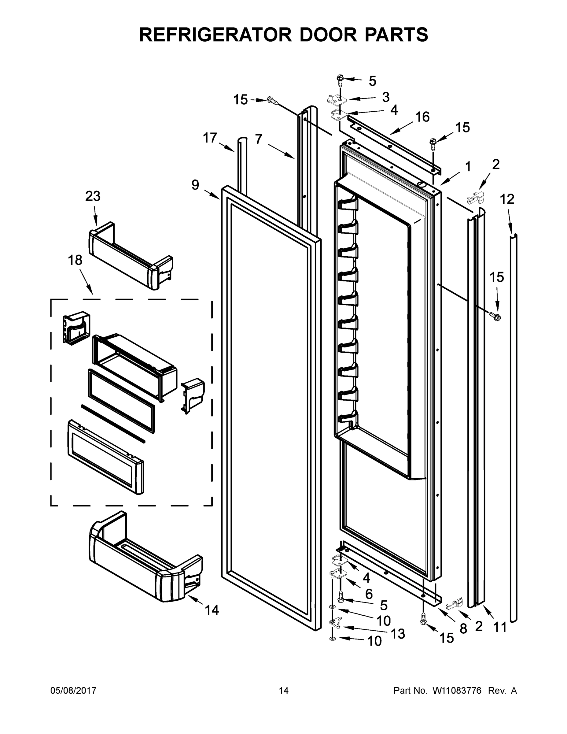 08 - REFRIGERATOR DOOR PARTS