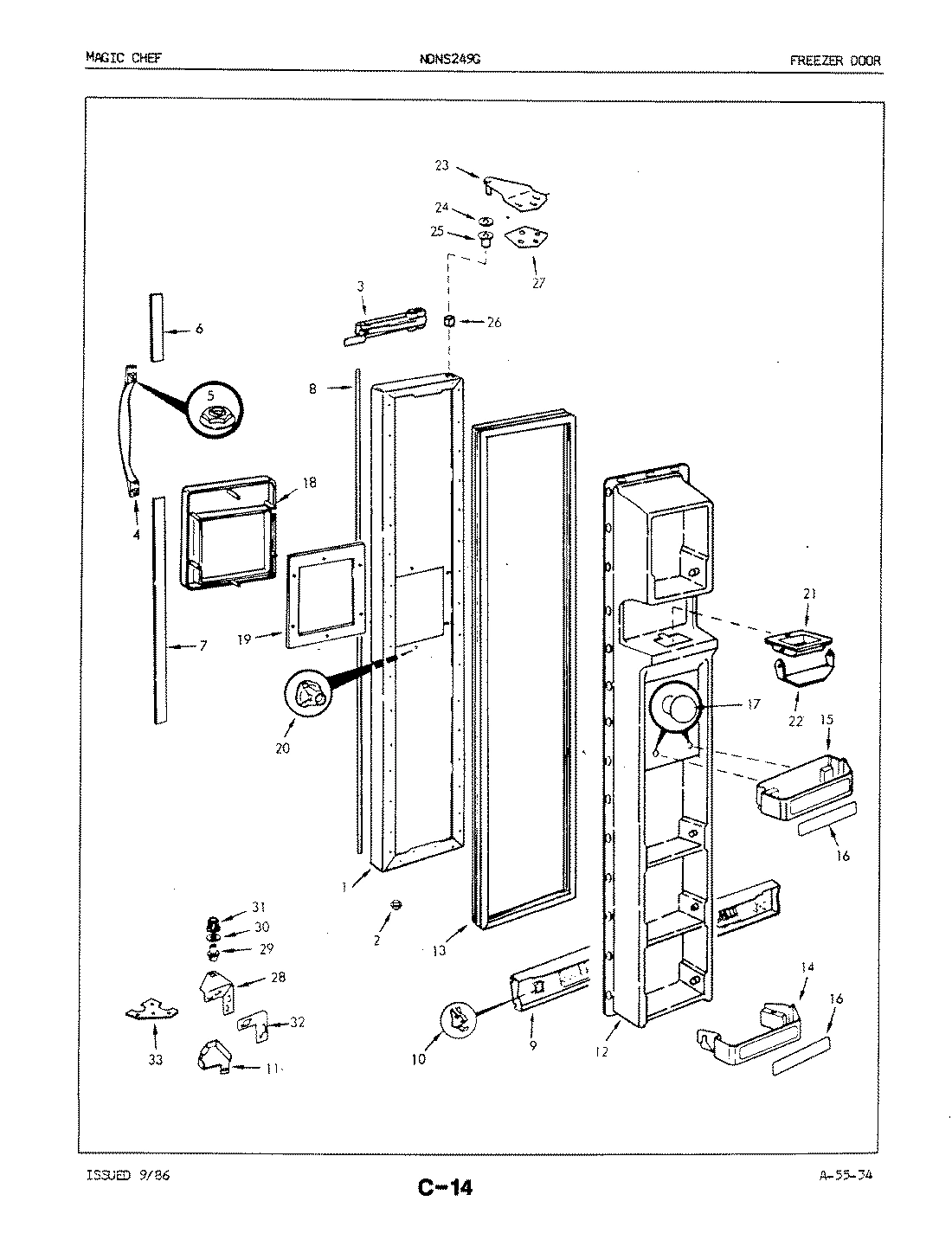 02 - FREEZER DOOR