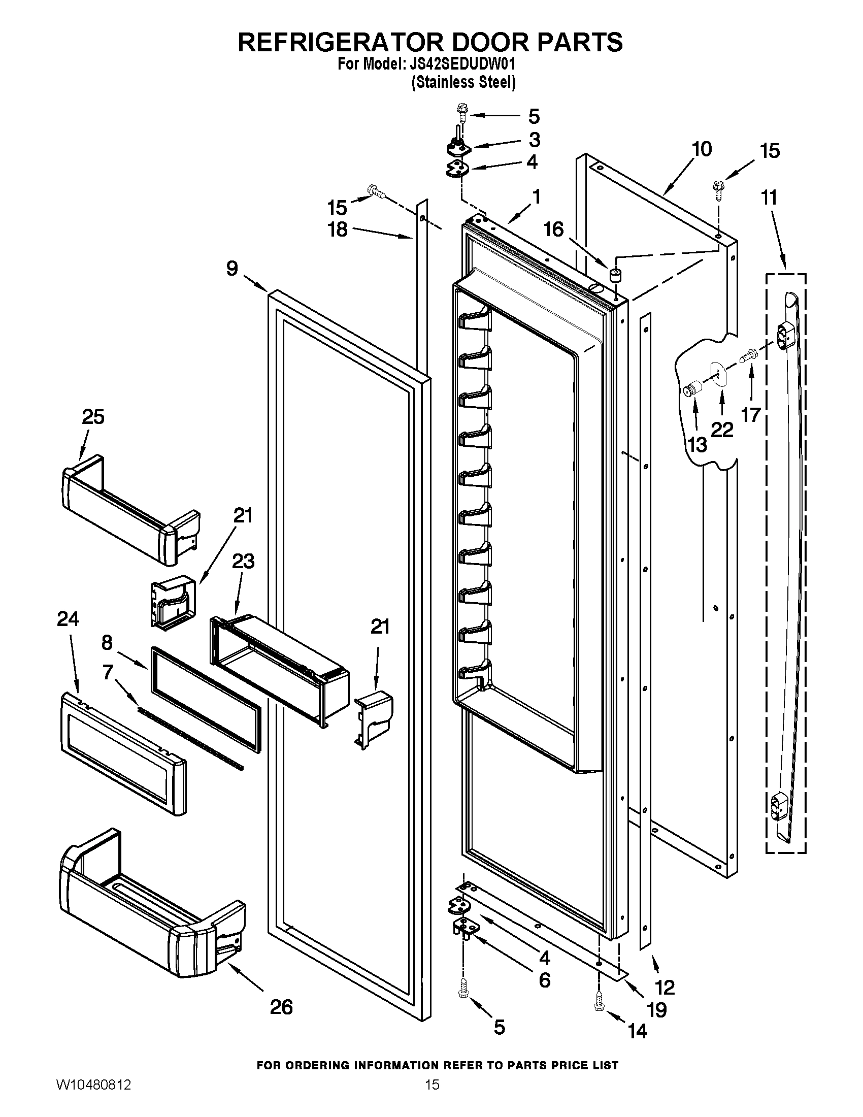 10 - REFRIGERATOR DOOR PARTS