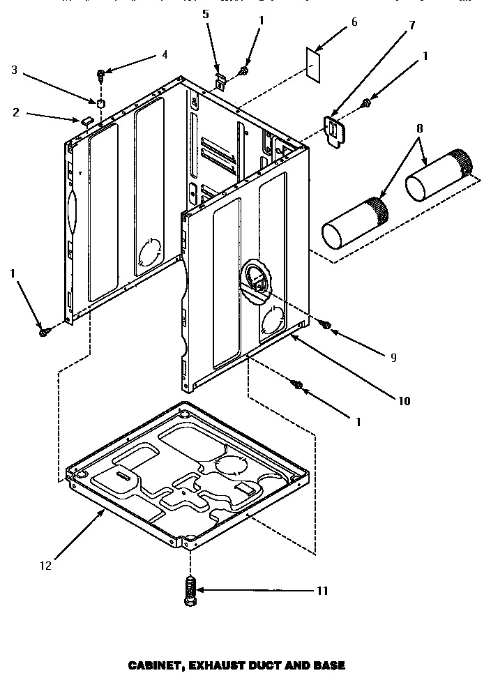03 - CABINET, EXHAUST DUCT & BASE