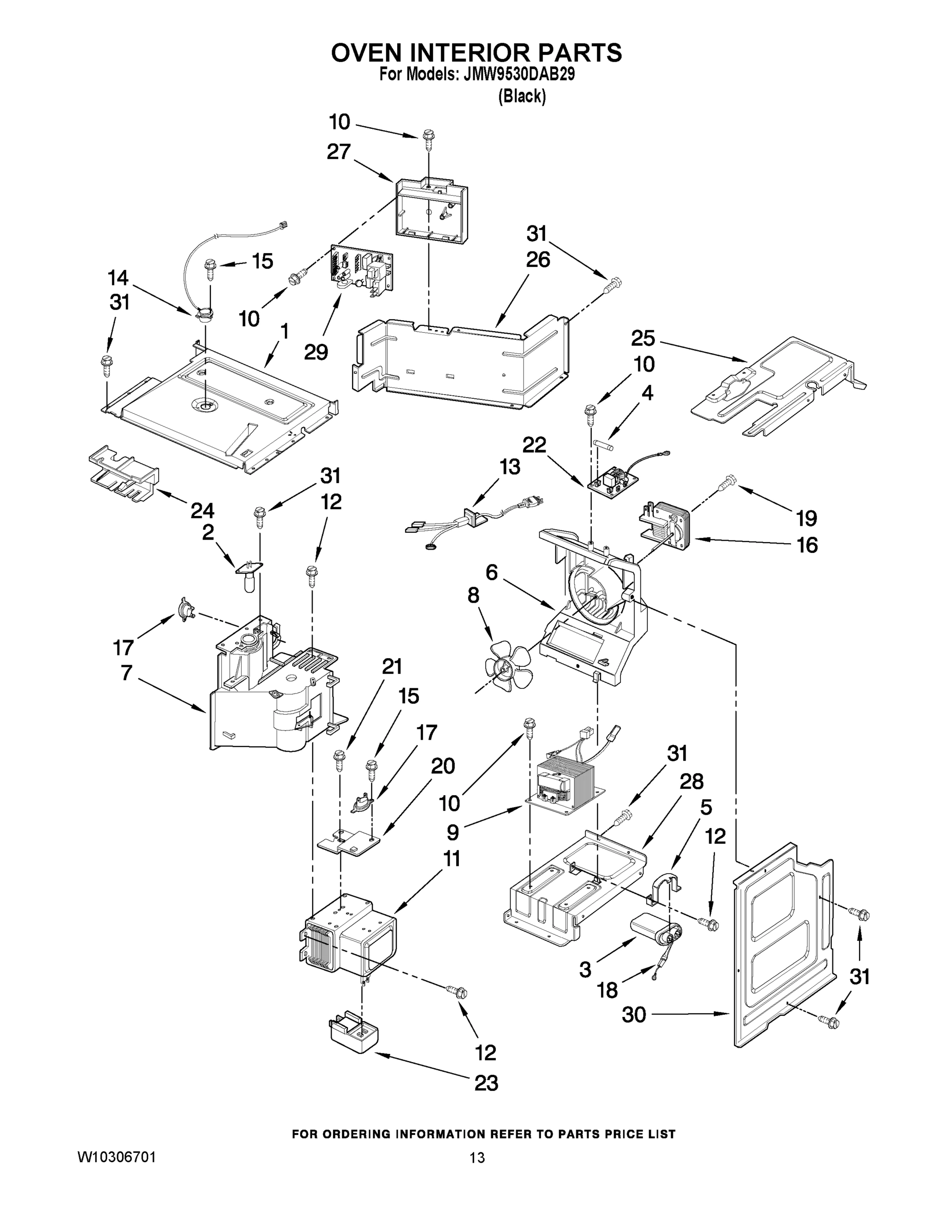 09 - OVEN INTERIOR PARTS