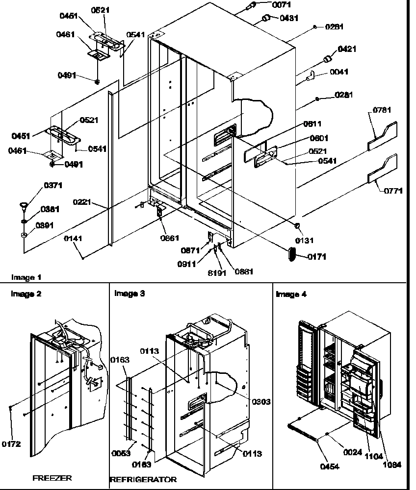 02 - CABINET PARTS & TOE GRILLE