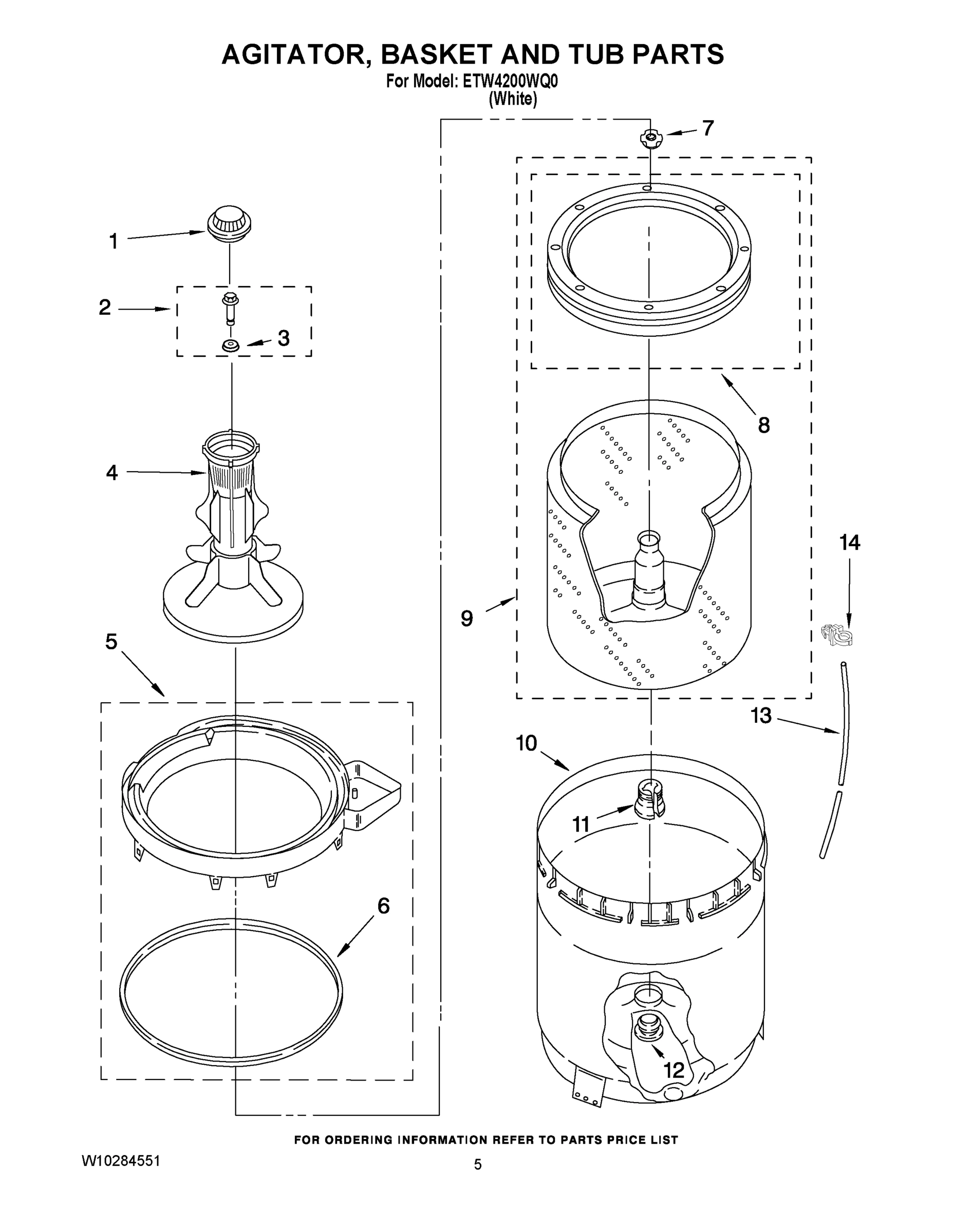 03 - AGITATOR, BASKET AND TUB PARTS