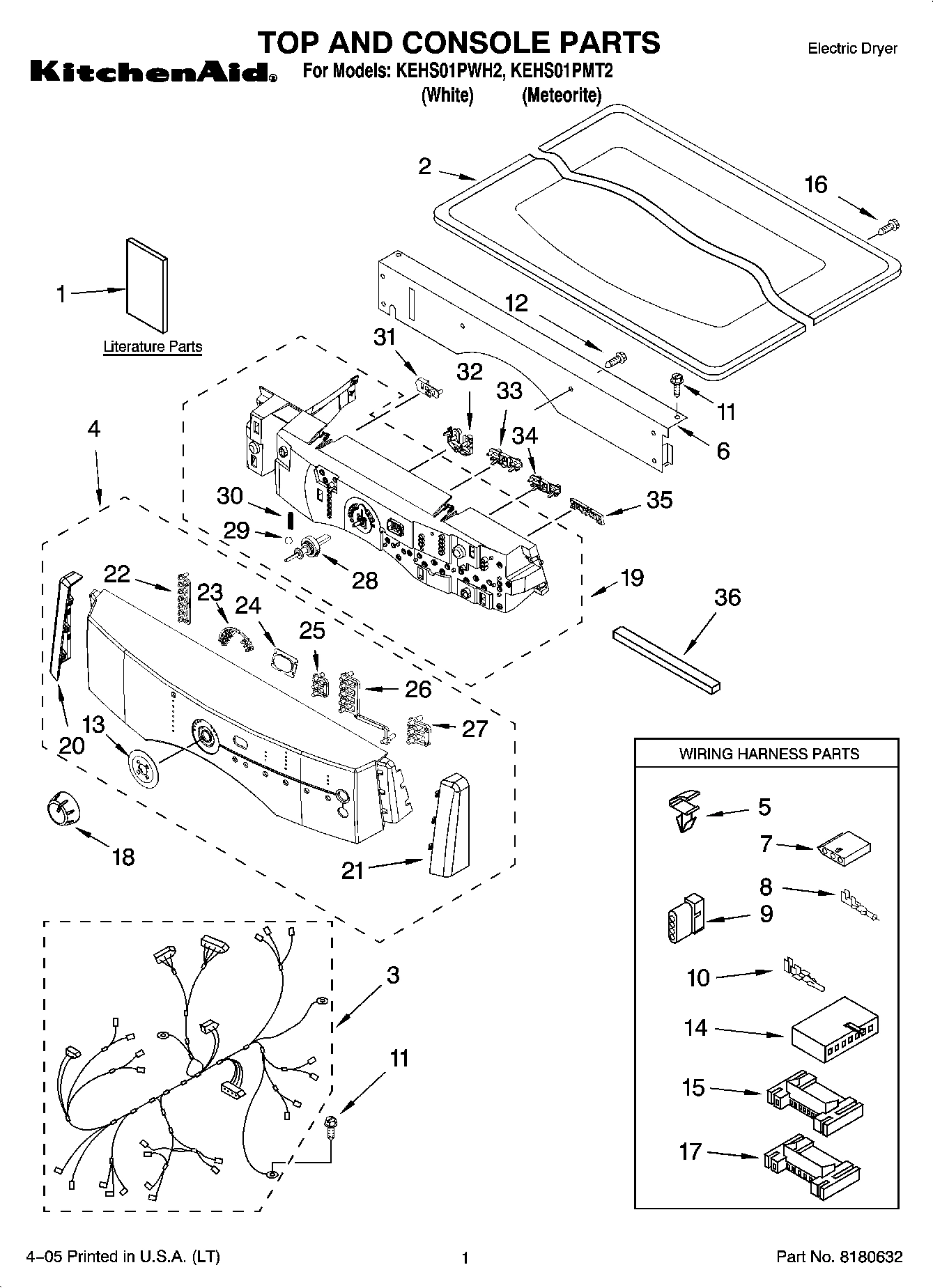 01 - TOP AND CONSOLE PARTS