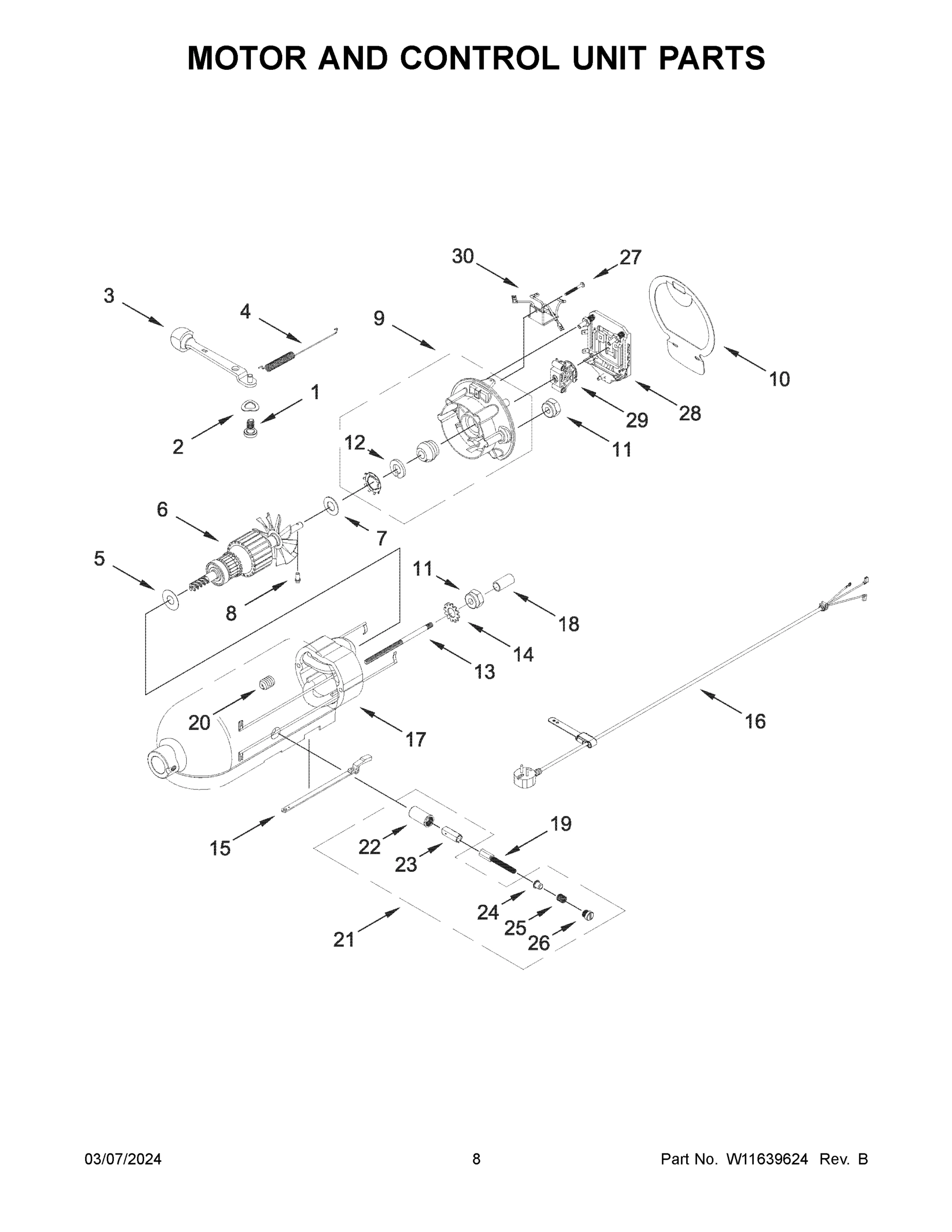 05 - MOTOR AND CONTROL UNIT PARTS