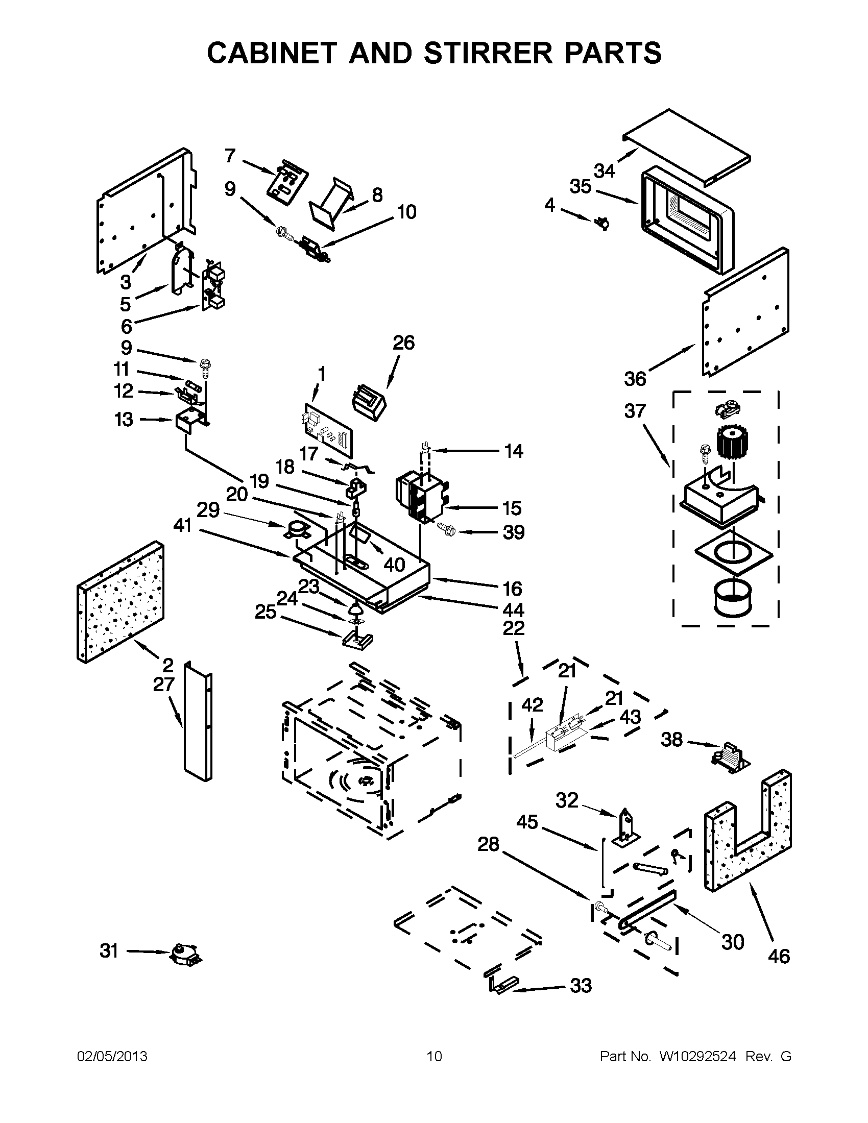 05 - CABINET AND STIRRER PARTS