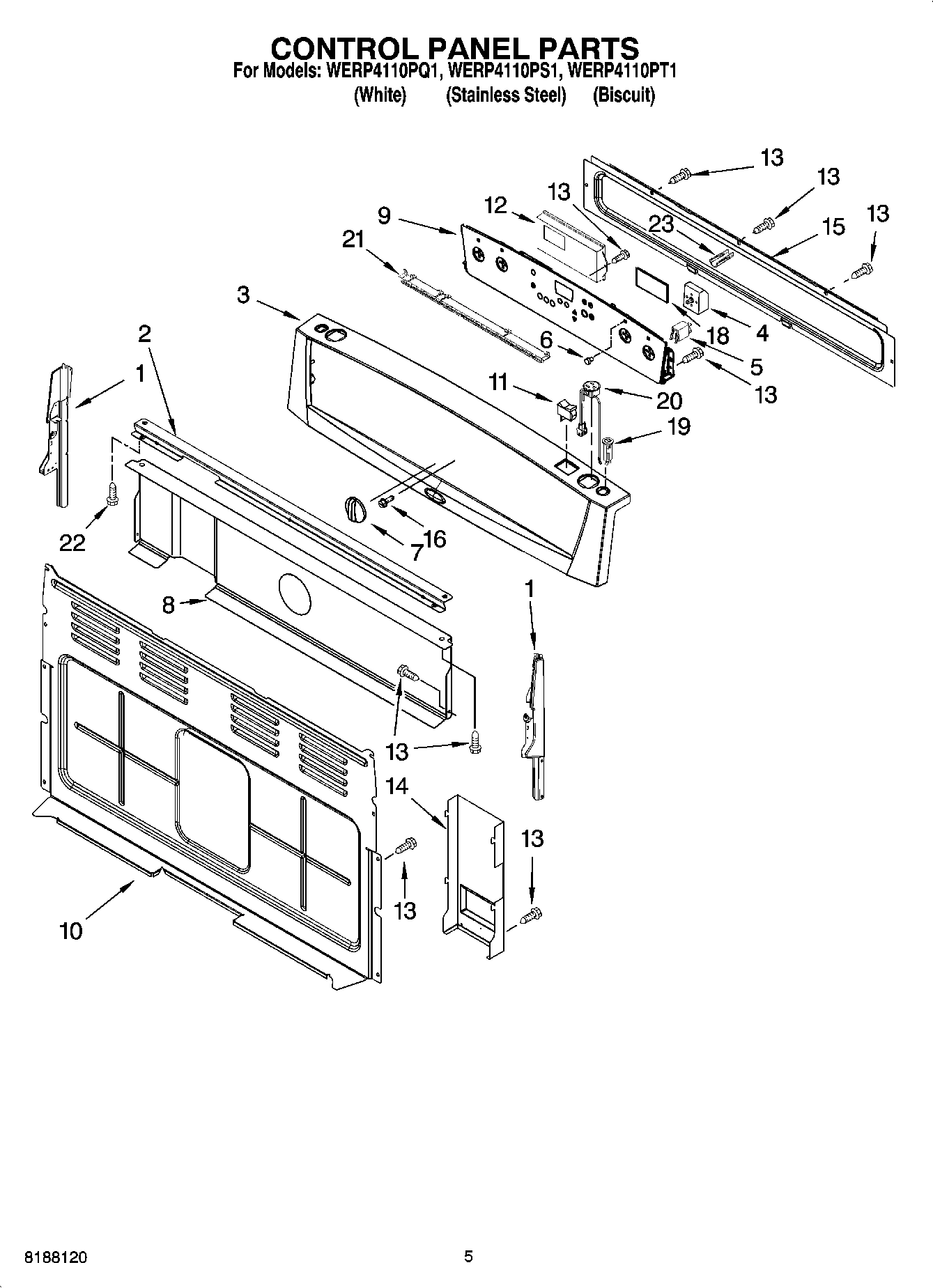 04 - CONTROL PANEL PARTS