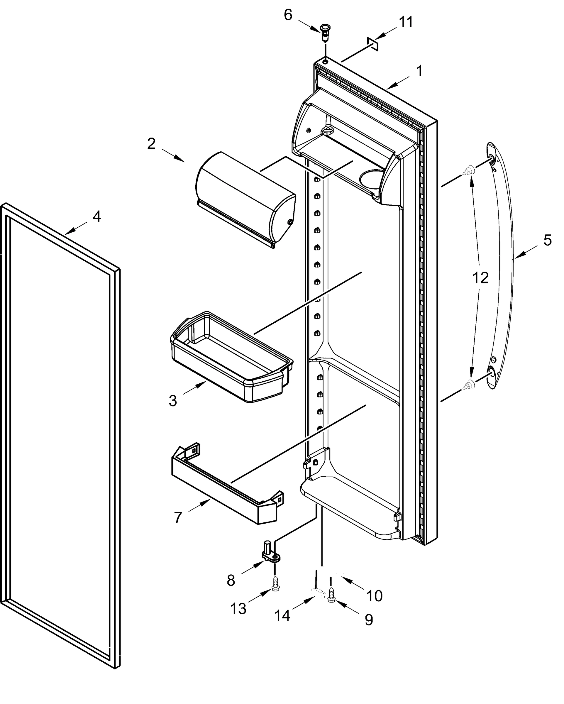 REFRIGERATOR DOOR PARTS