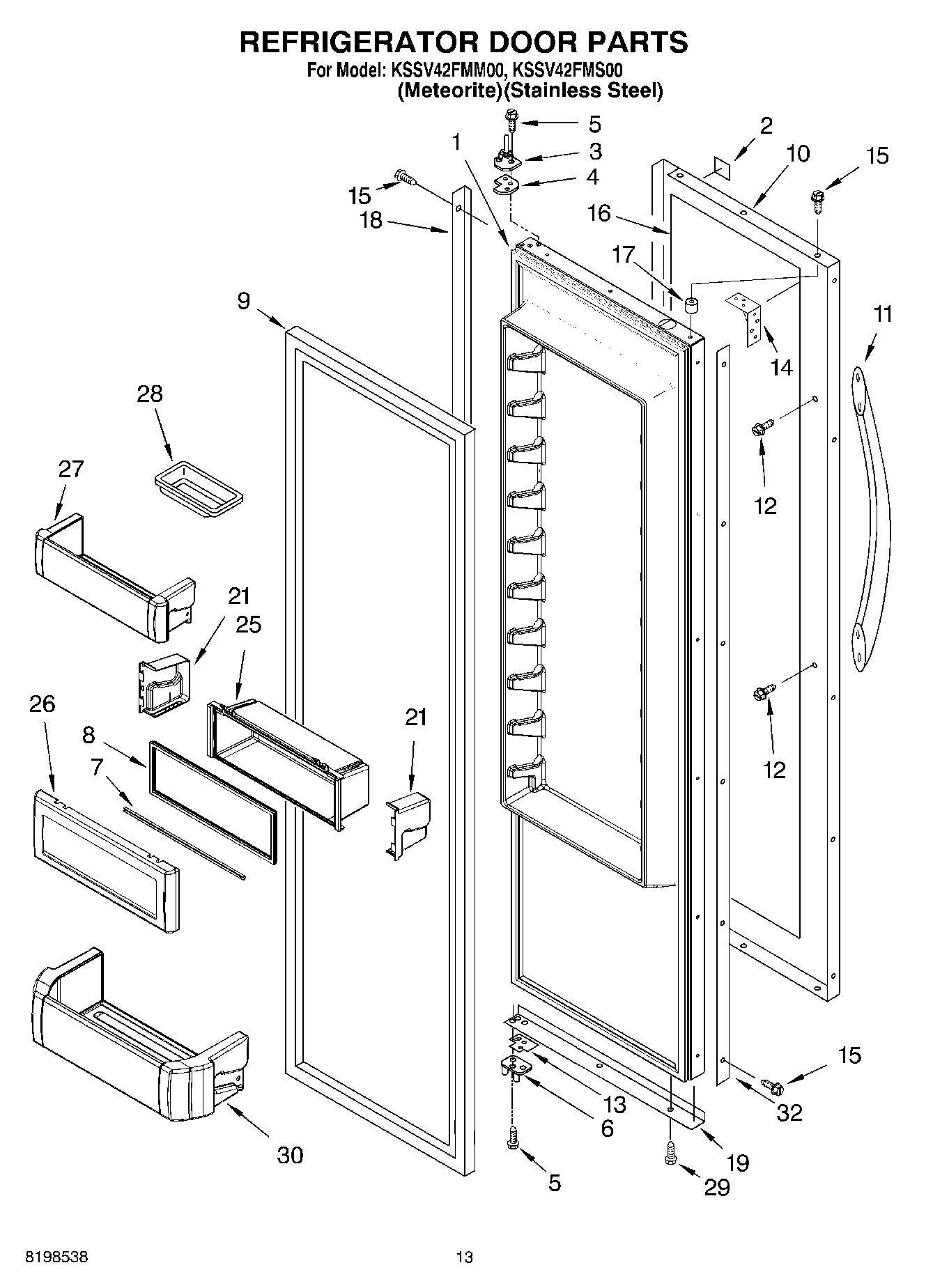 09 - REFRIGERATOR DOOR PARTS