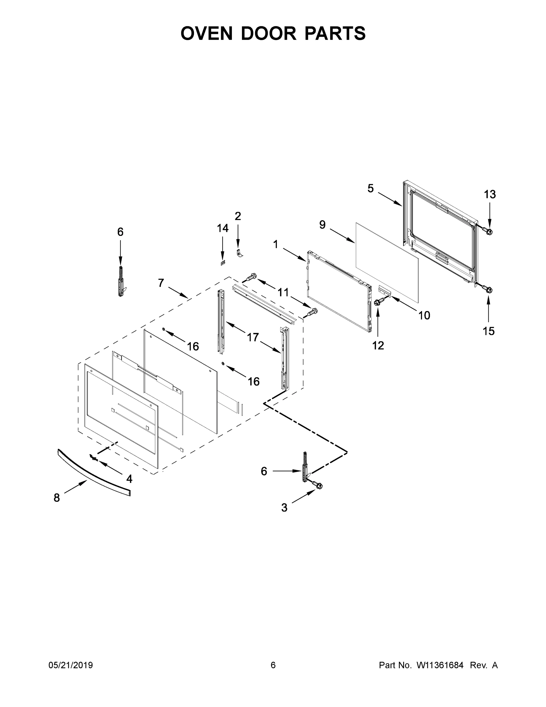 04 - OVEN DOOR PARTS