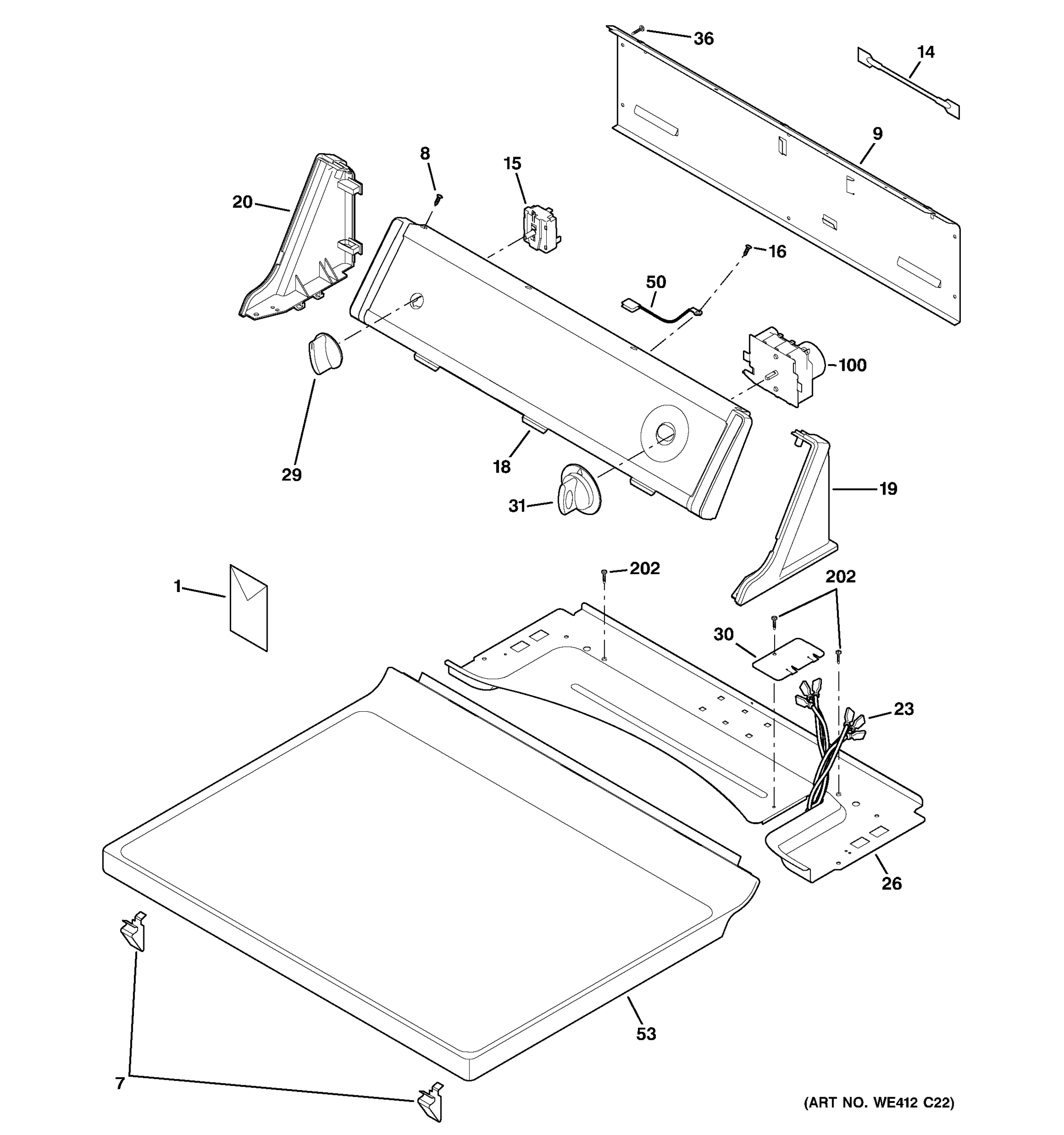 CONTROLS & TOP PANEL
