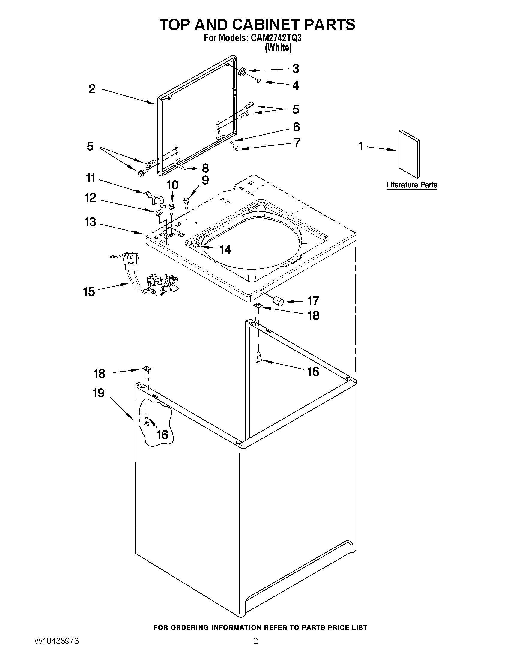 01 - TOP AND CABINET PARTS
